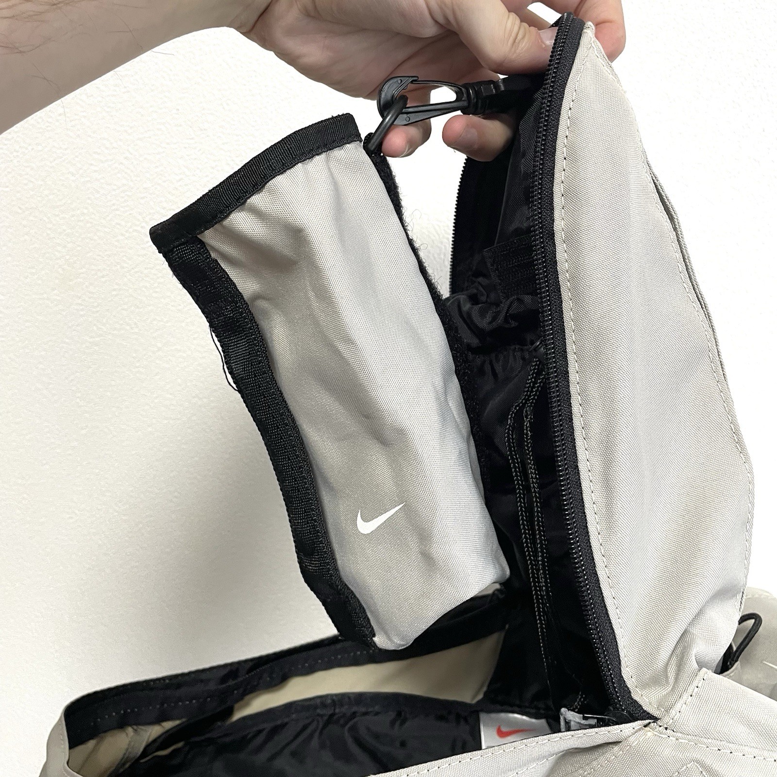 Vintage Nike Technical Backpack Daypack Bag Japan Grey Archive Y2K 00s Rare