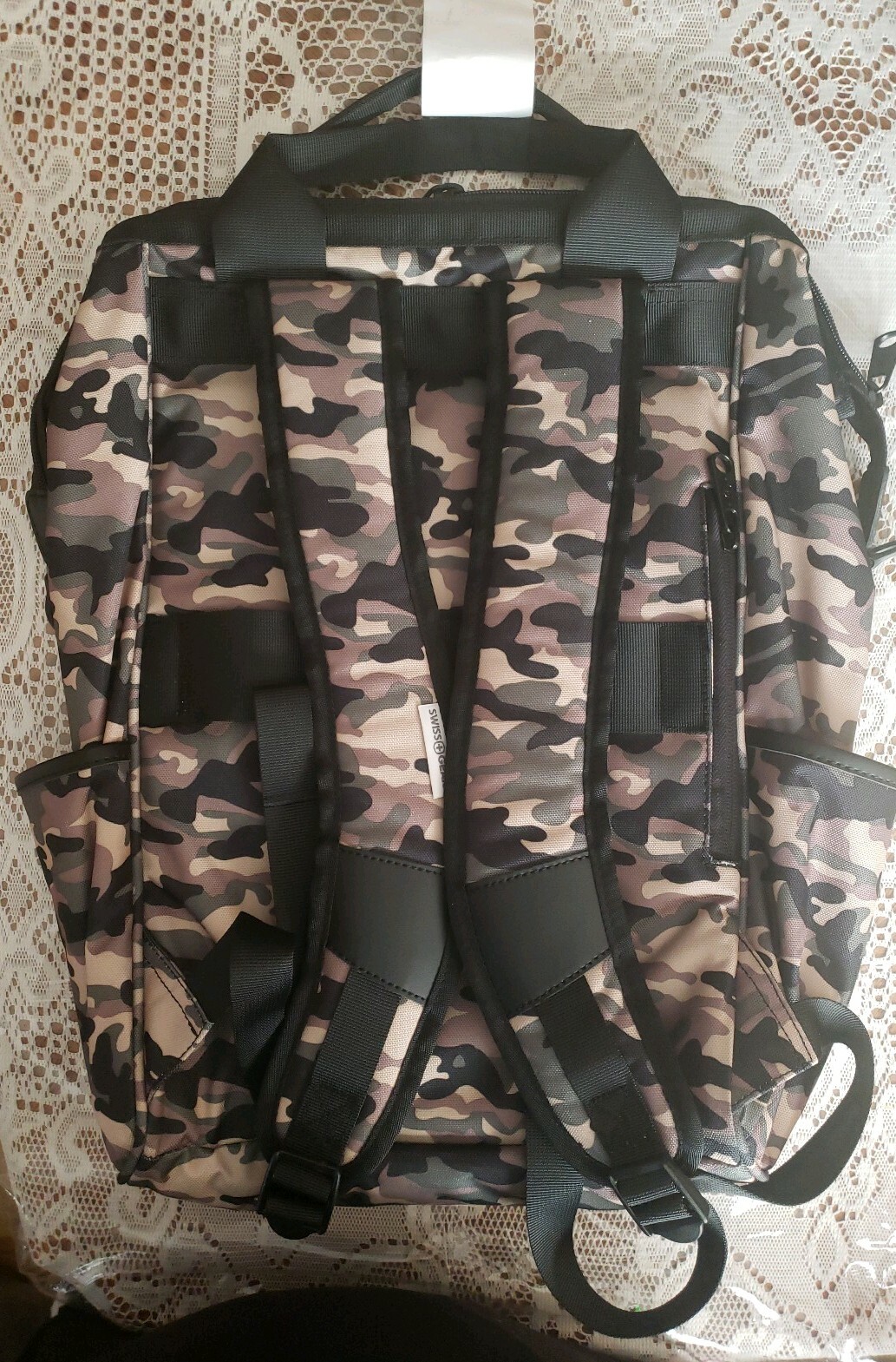 Swissgear 16.5″ Zip Top Laptop Padded Camo Backpack Bookbag Tablet Pocket New
