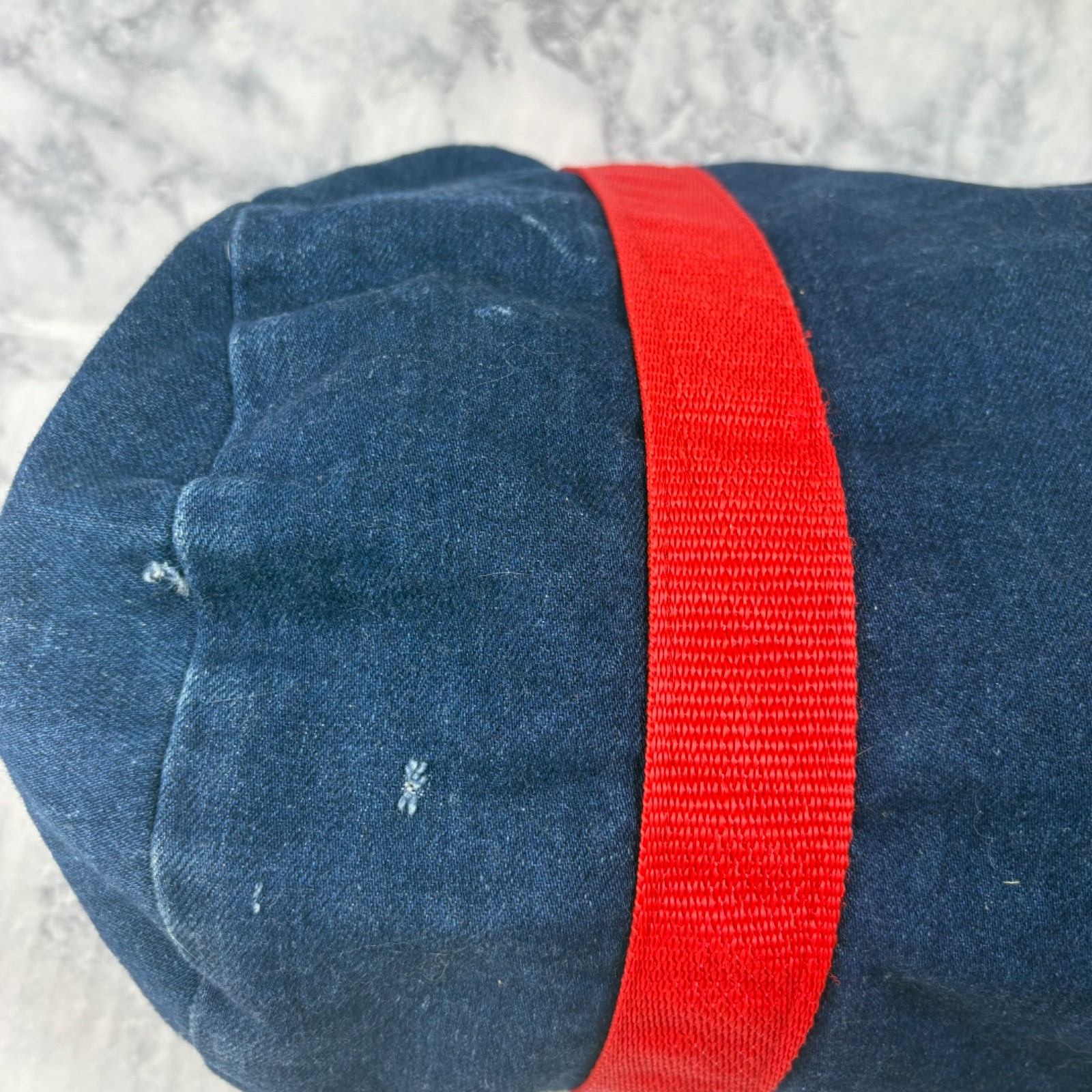 Rare Vtg 70s Levi Strauss 501 Jean Denim Duffel Carry Gym Travel Bag Red Patch