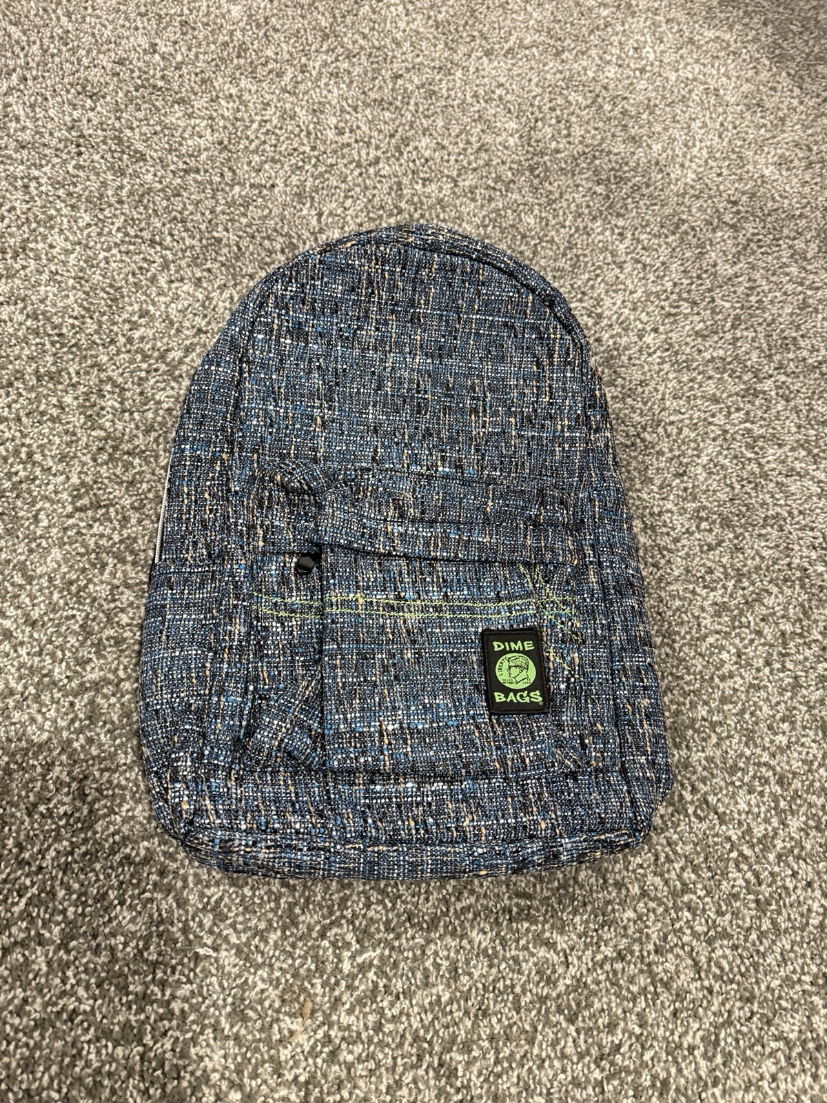 Timber Glass Blue Dime Bags Study Buddy Backpack Bag Travel School Backpack Hemp