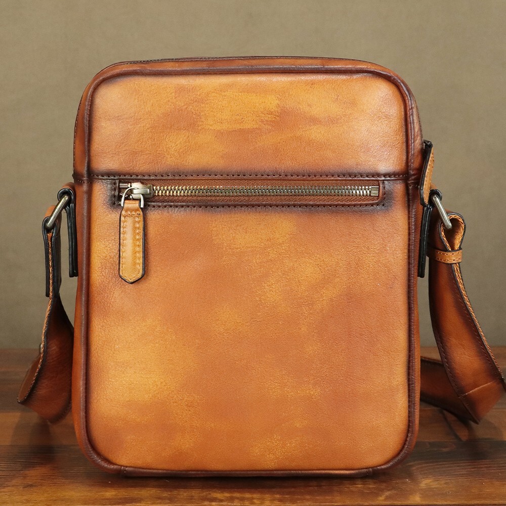 Genuine Leather Purse and Messenger Bag for Men Fashion Leather Shoulder Bags
