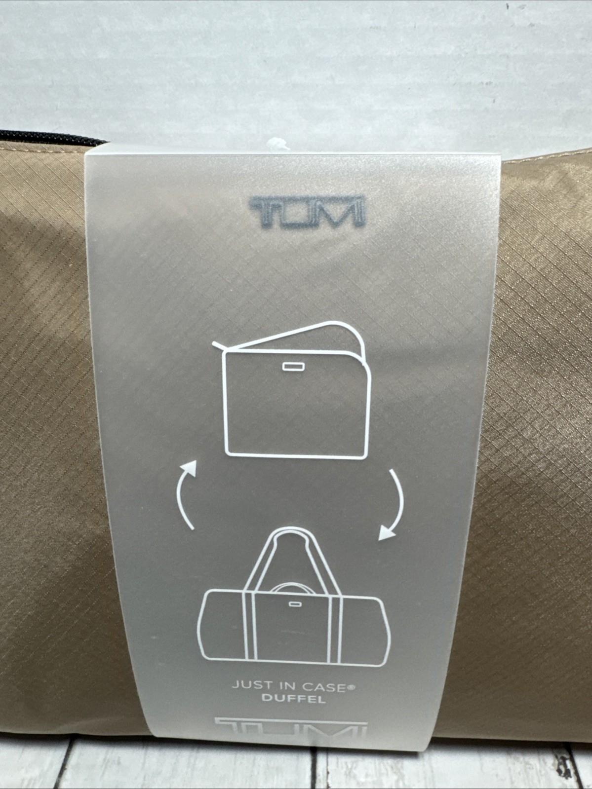 TUMI Alpha Bravo Just In Case® Duffel – Foldable Travel Bag in Khaki NWOT