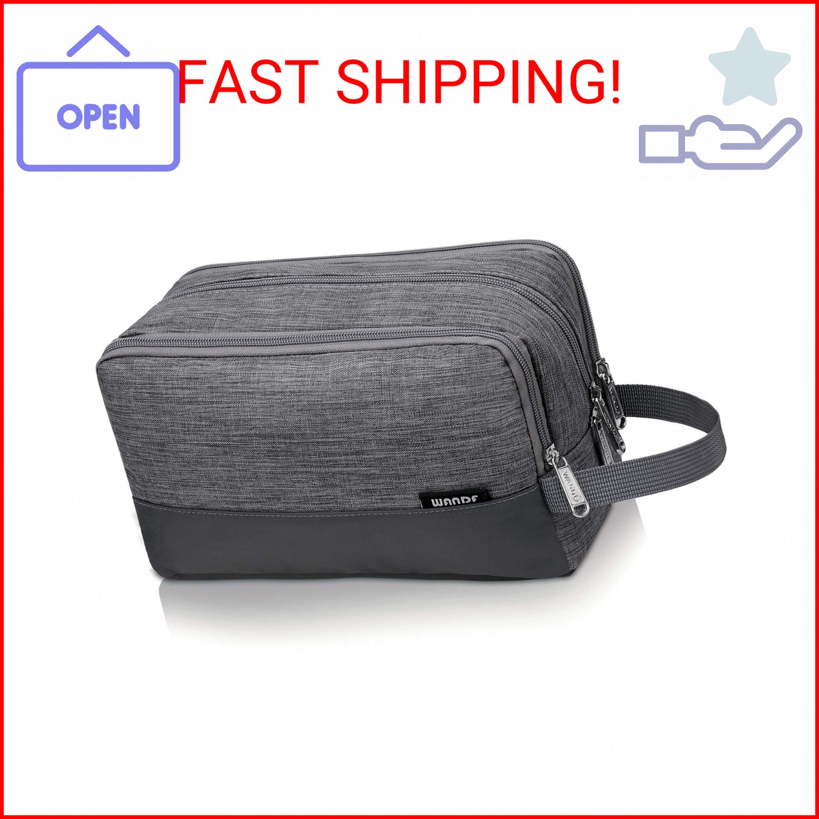 Toiletry Bag for Men Hanging Dopp Kit Water Resistant Shaving Bag Small Toiletry