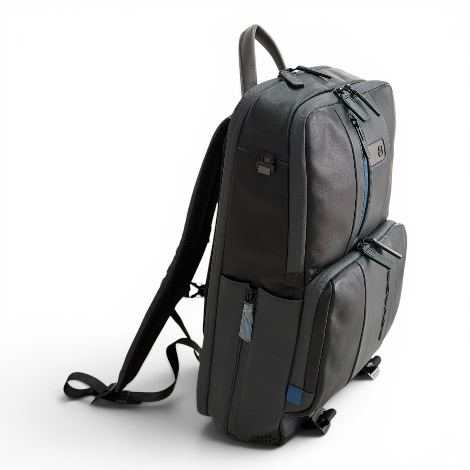 PIQUADRO men’s backpack leather backpack with computer made in Italy notebook