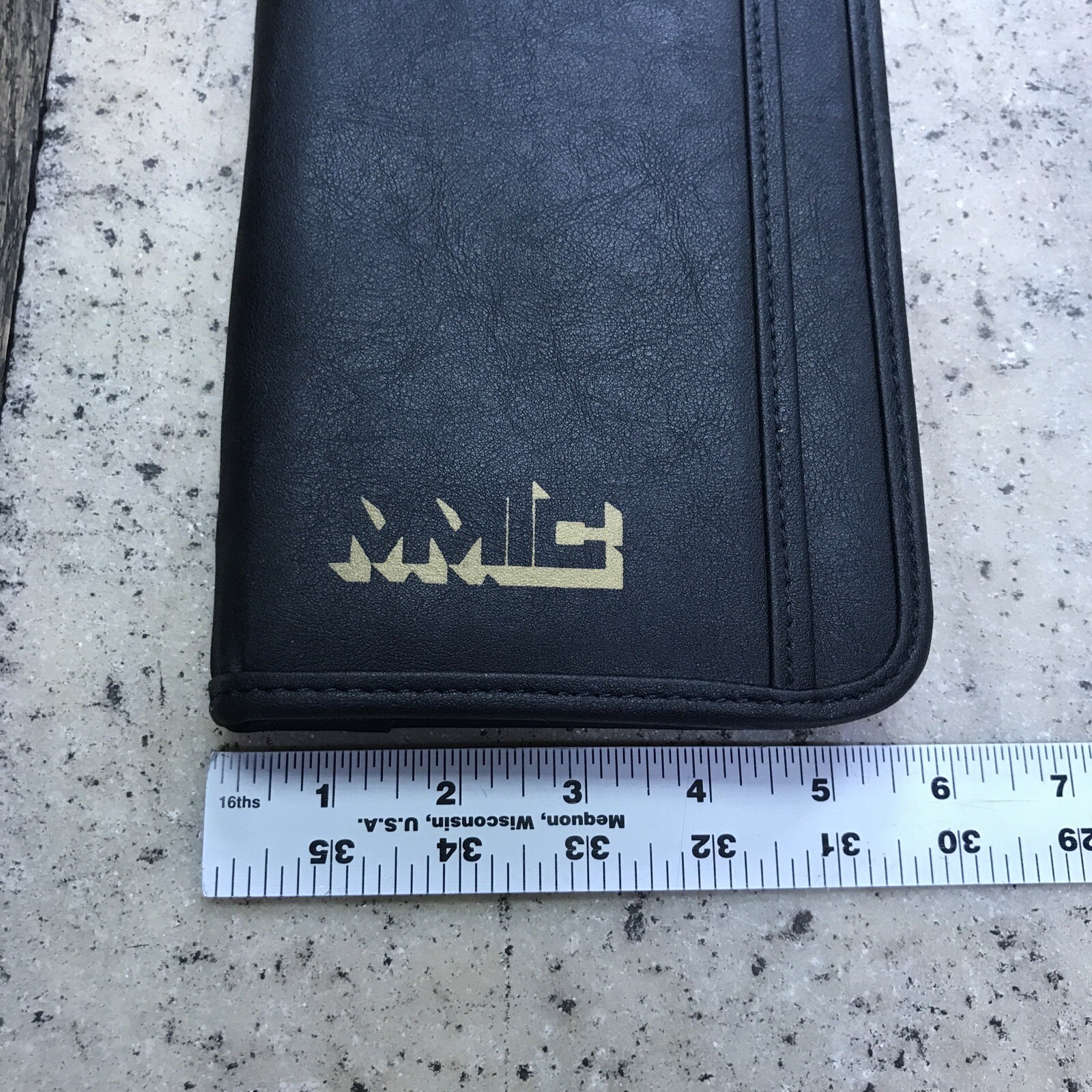 Large Leather Traveler’s Wallet Portfolio GEMLINE Zip-Around – Nice! Fast Ship!