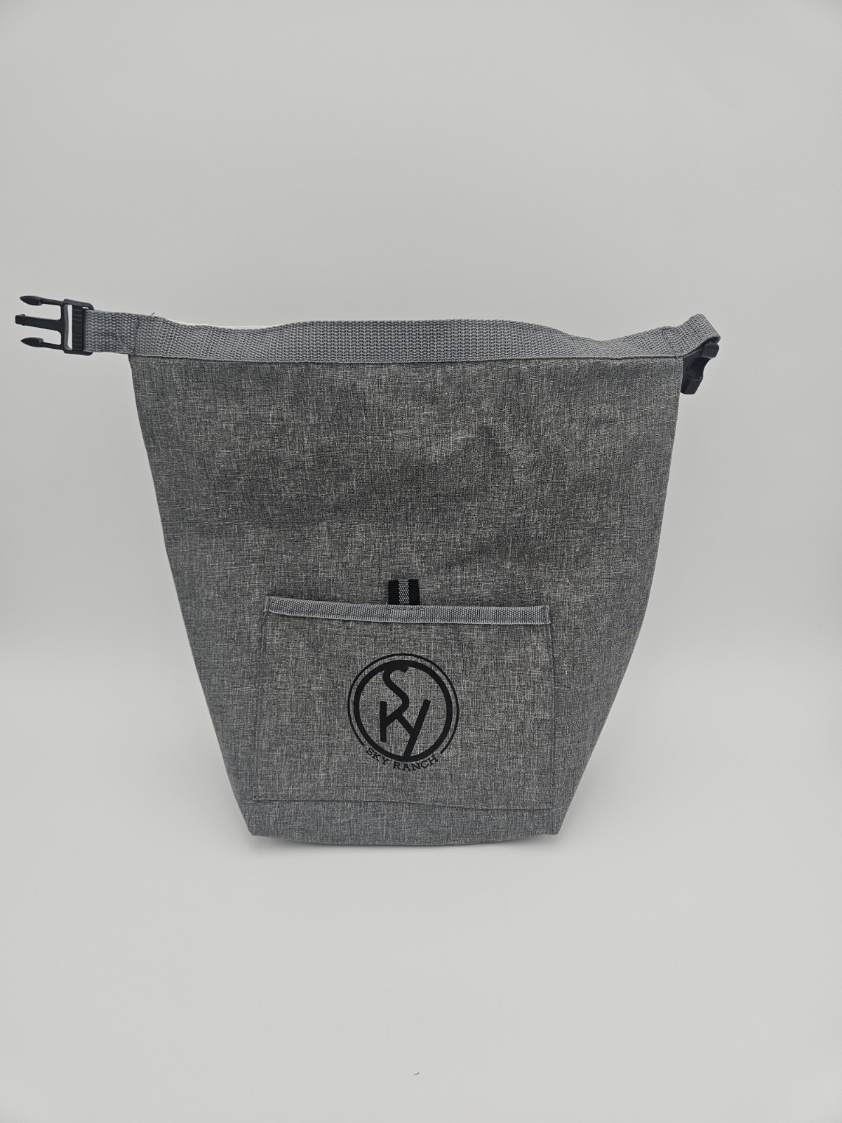 Sky Ranch Gray Lunch Bag Buckle Closure Front Pocket