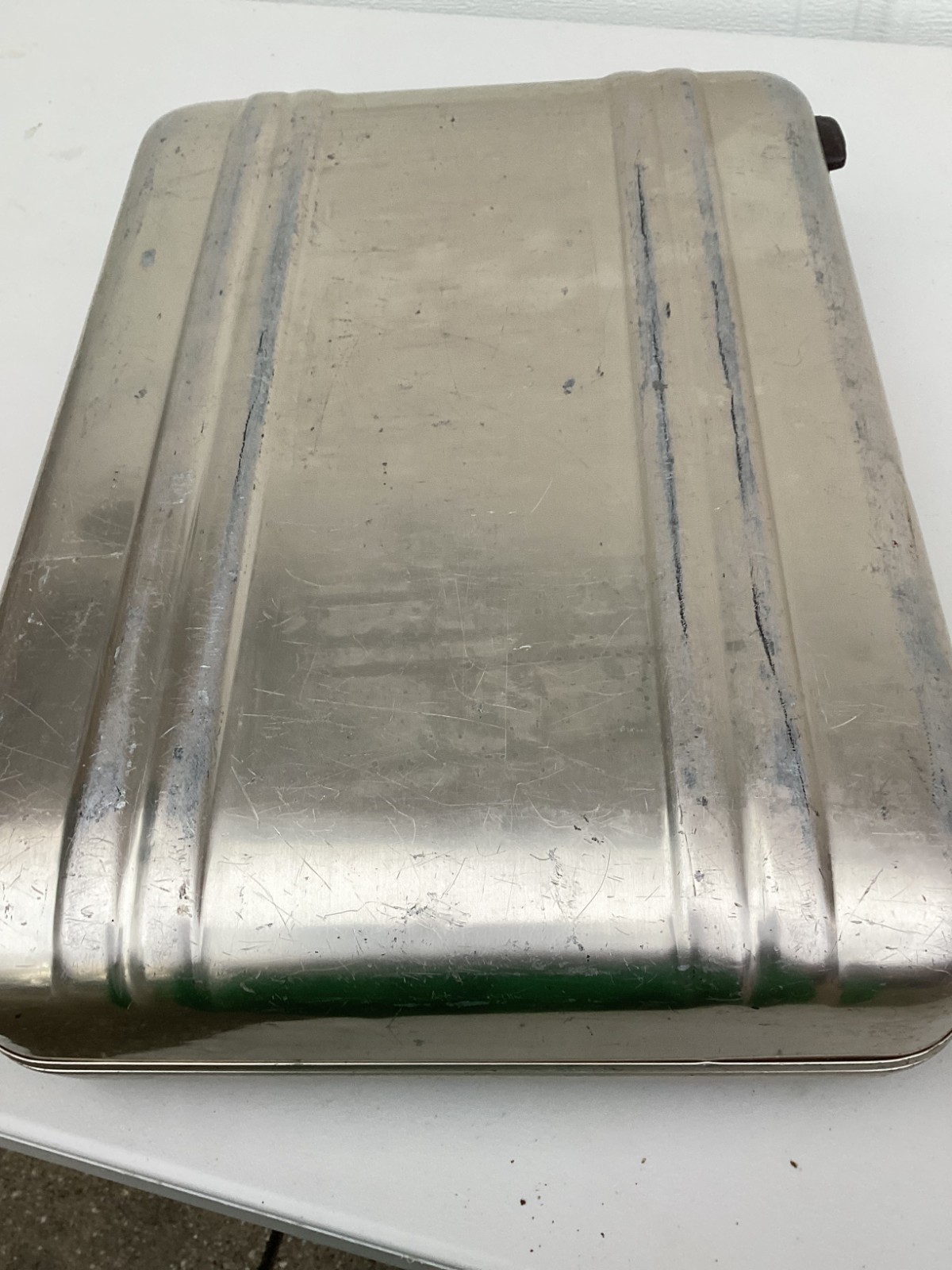 1980s Zero Halliburton Aircraft Grade Aluminum Combination Lock Briefcase