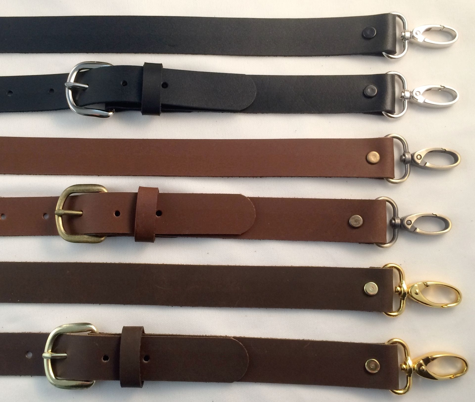 1″ Quality Durable Leather Adjustable Cross Body Purse Hand Bag Strap 7 Lengths