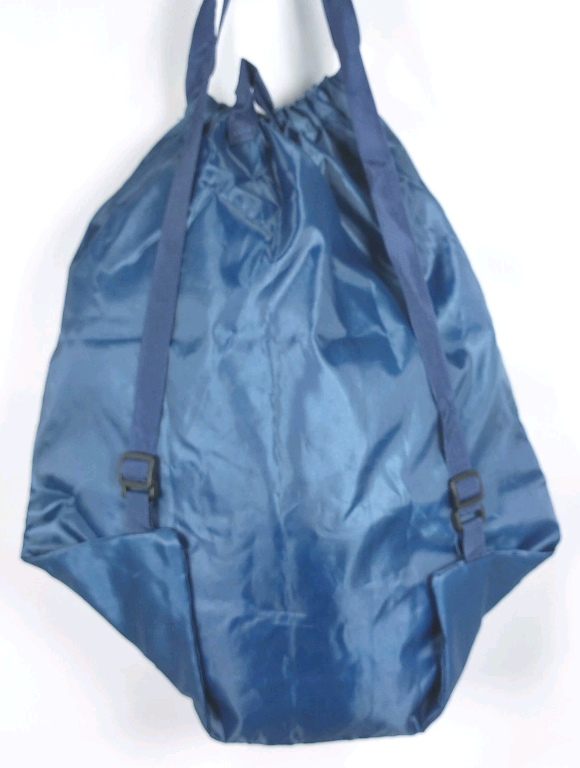 Skechers Backpack Nylon Drawstring Gym Shoe Bag Carry Tote Navy Blue Lightweight