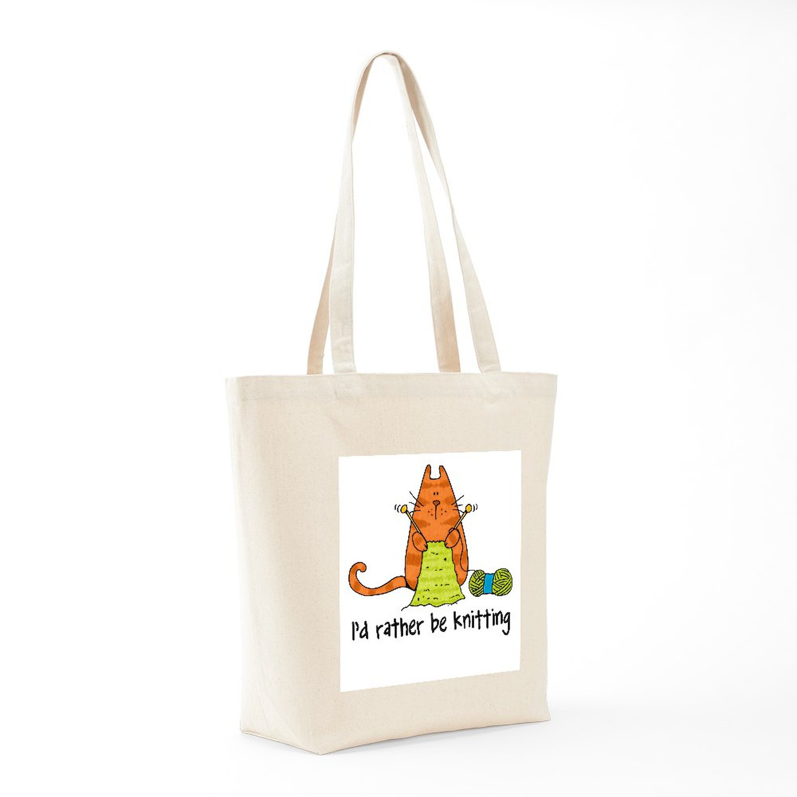 CafePress Rather Be Knitting Tote Bag (105524907)