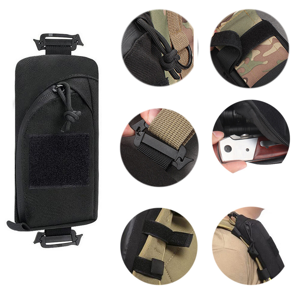Men’s Tactical Accessory Bag Nylon Waist Pack Molle Small Versatile Storage Bags