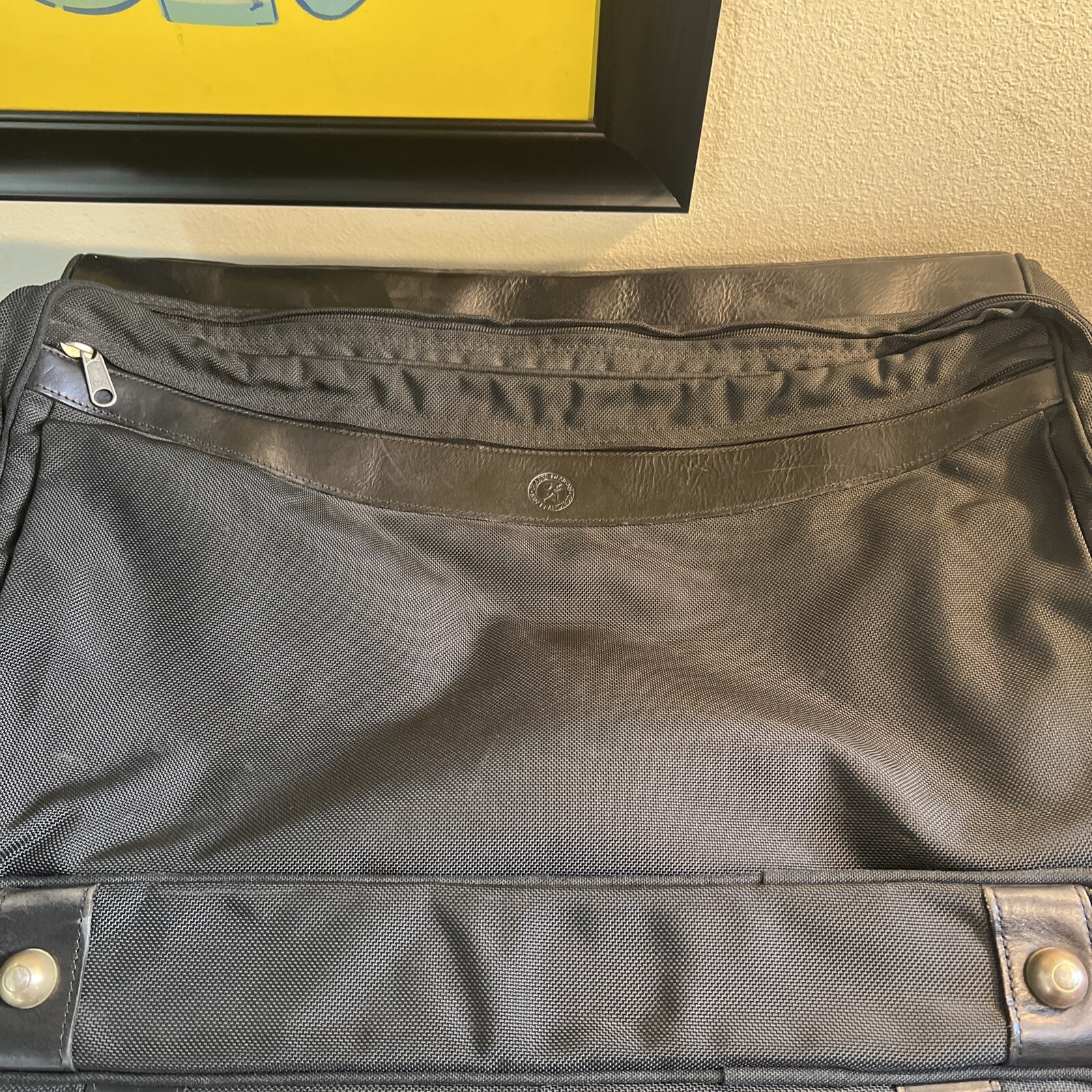 Glaser Designs San Francisco Leather Briefcase Laptop Bag Carry On Luggage