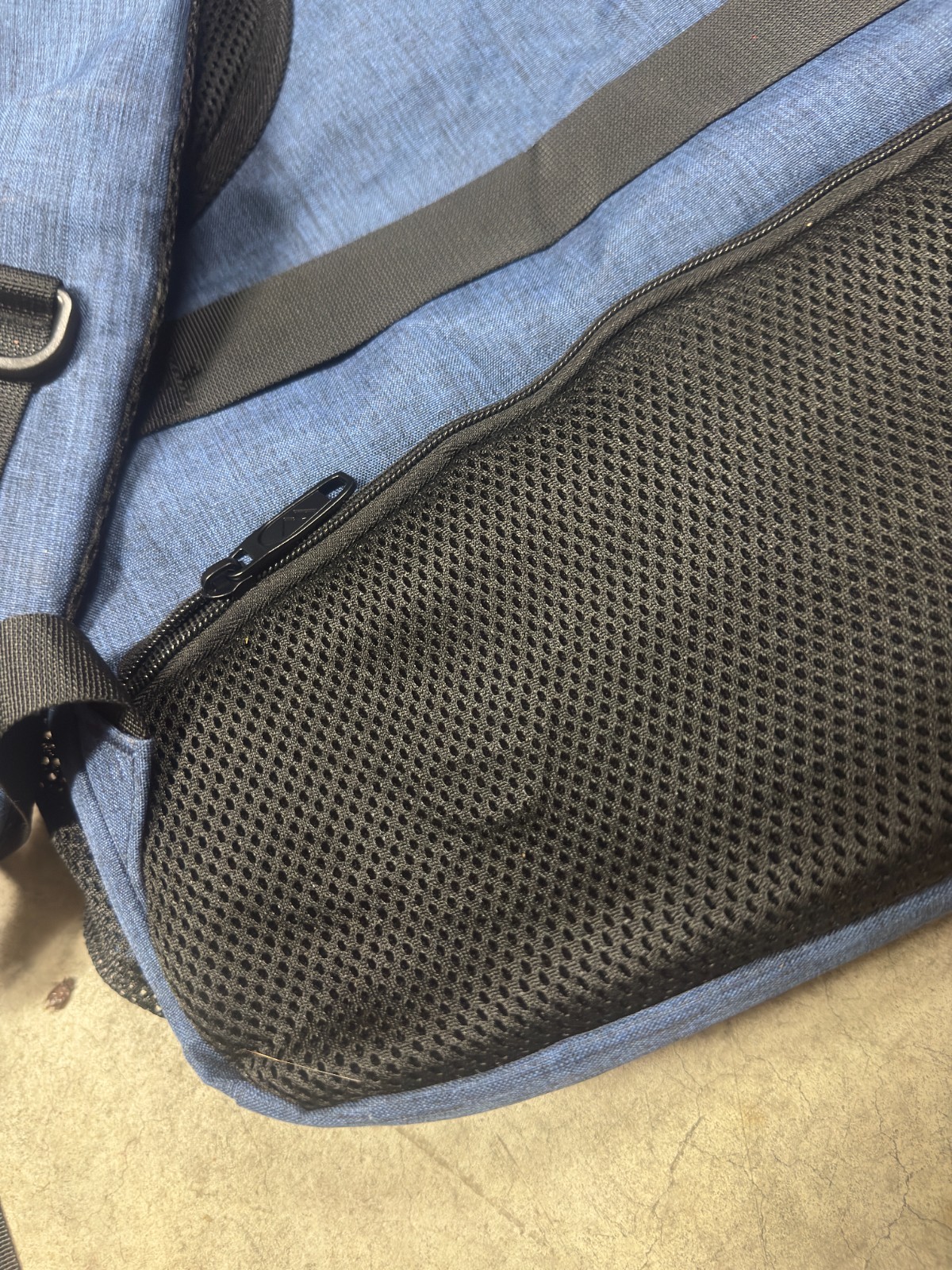 Matein Mlassic Laptop Men Heather Blue USB Charging Hidden Anti-Theft Pocket Bag