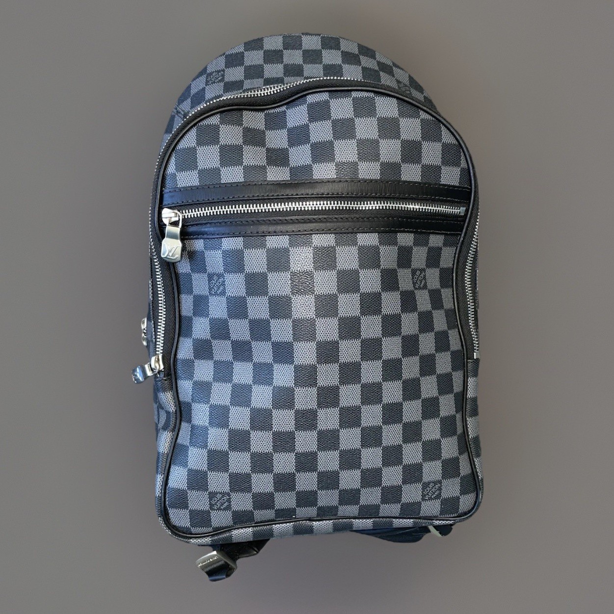 Louis Vuitton Damier Graphite Michael Backpack Gray & Black Check Adj Straps