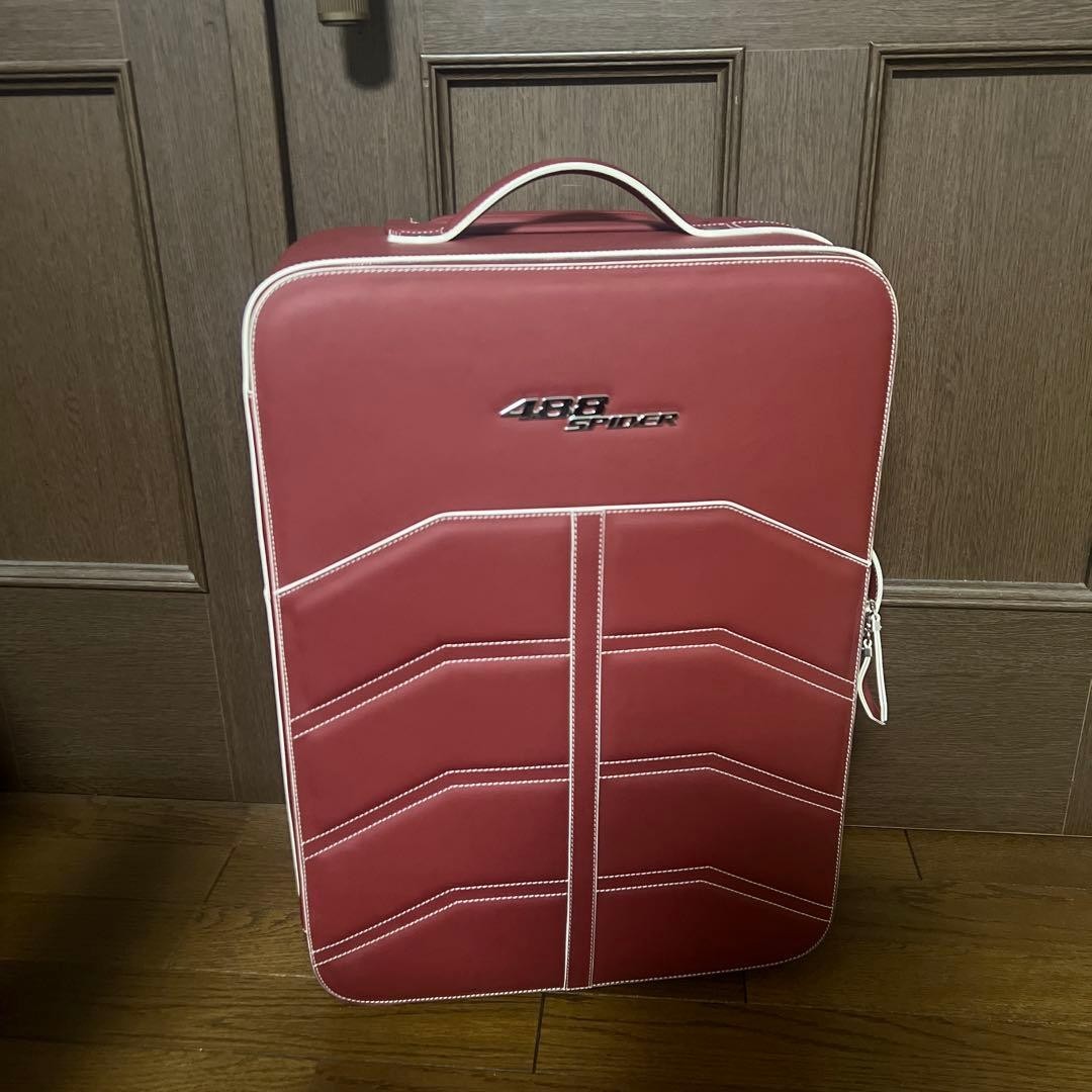 FERRARI 488 Spider Trolley Bag Suitcase Baggage RED UNUSED from jp