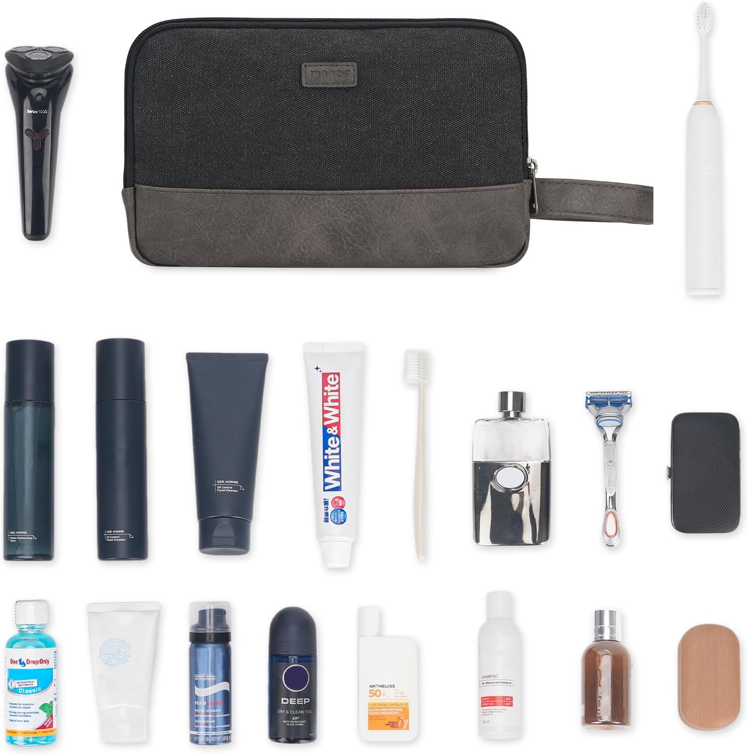Travel Toiletry Bag for Men Large Toiletries Shaving Bag Water Resistant Hanging