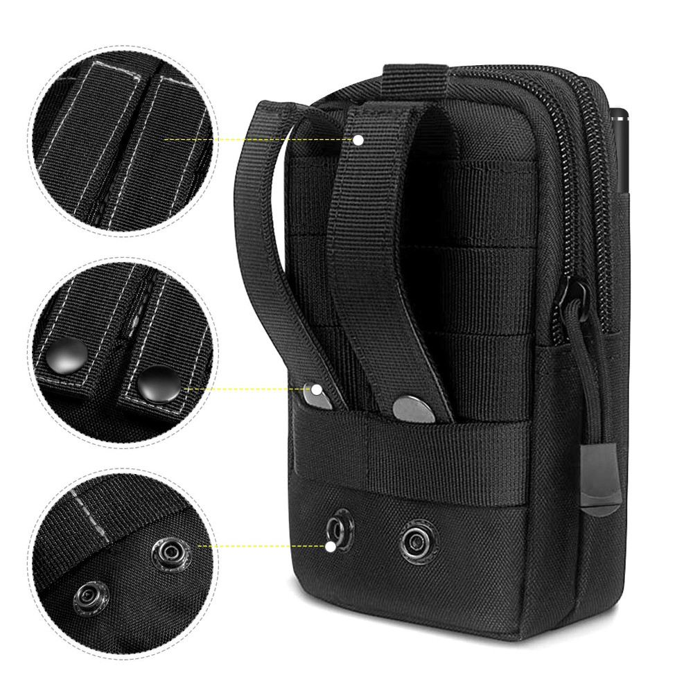 Tactical Molle Pouch EDC Multi-purpose Belt Waist Pack Bag Utility Phone Pocket