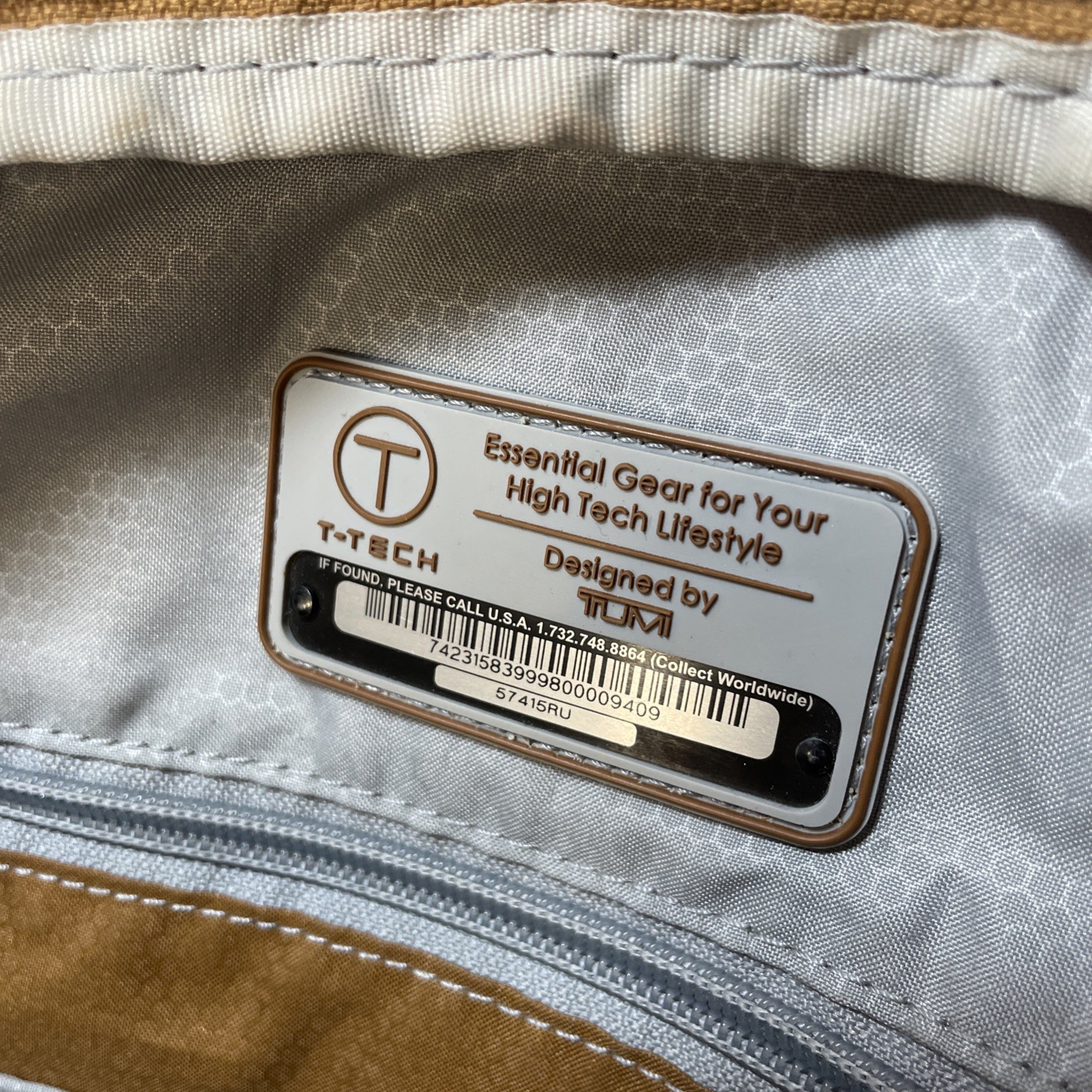 Tumi T-Tech Original Ballistic Nylon Two Tone Camel Backpack 57415RU