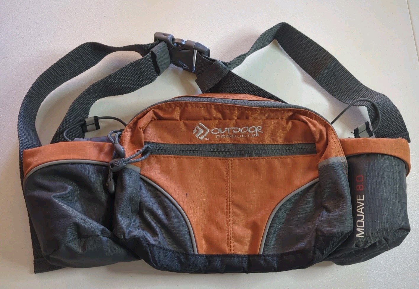 Outdoor Products H2O Mojave 8.0 Oarnge Gray Fanny Pack Waist Bag Bottles Hiking