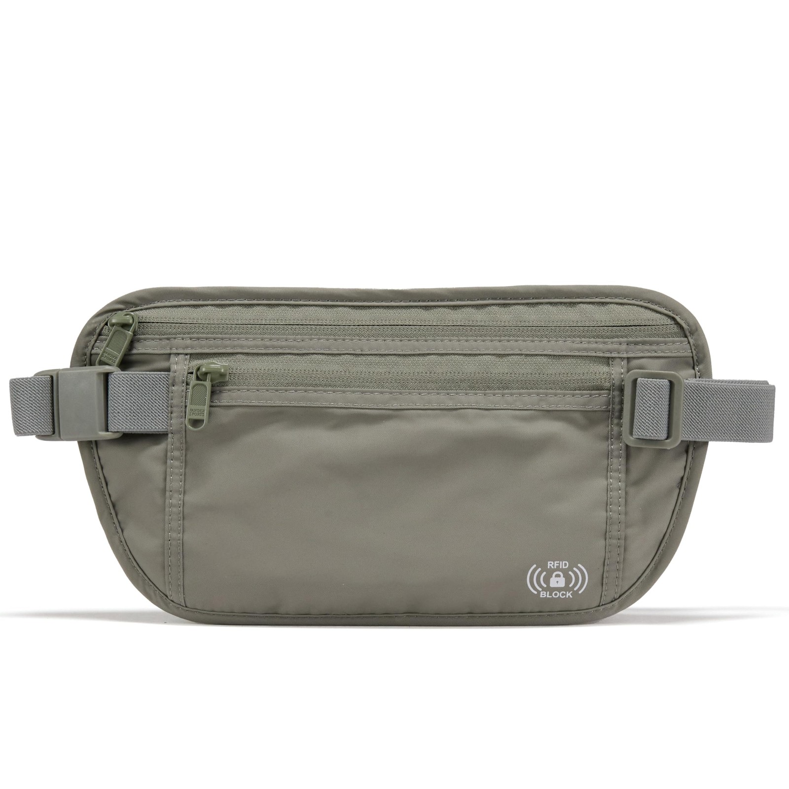 Pander RFID Blocking Travel Money Belt – Hidden Waist 27 X 15 CM, Grey Sage