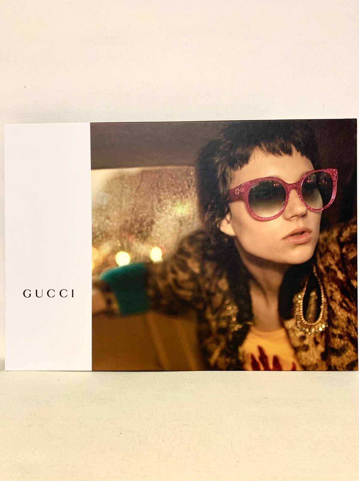 NEW GUCCI POP UP SHOWCARD   