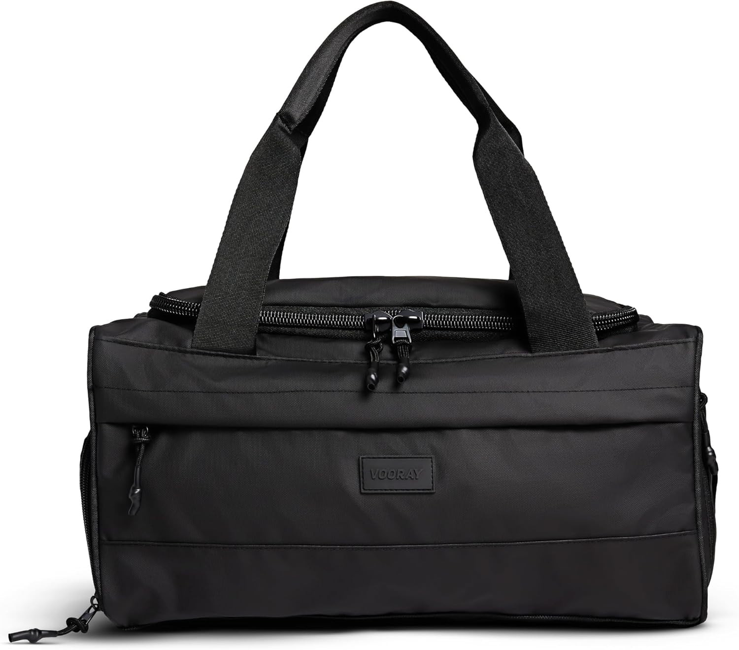 Matte Black Boost Duffle Bag – 23L Gym Bag with Shoe Compartment & Pockets