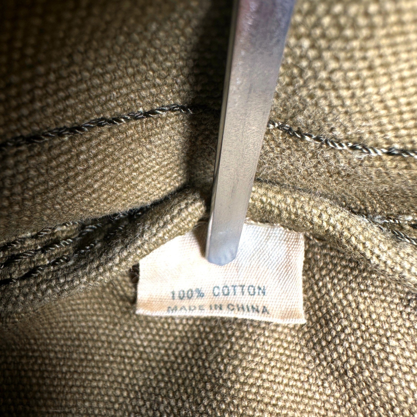Vtg American Eagle Messenger Bag Khaki Canvas Utility Crossbody Adjustable Strap