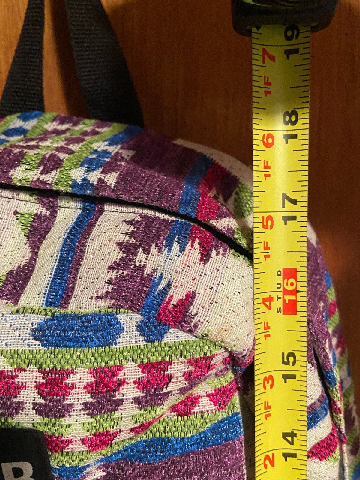 Ecuador Colorful Backpack w/Adjustable Straps 18″ X 12″X 5″ *Pre-Owned* s2