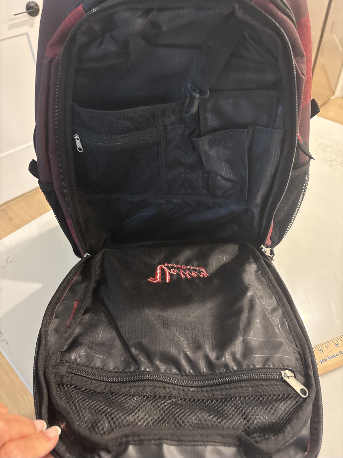 Backpack OGIO Juggernaut 18” Carry On Checkpoint-Friendly Bag Laptop Red/Black