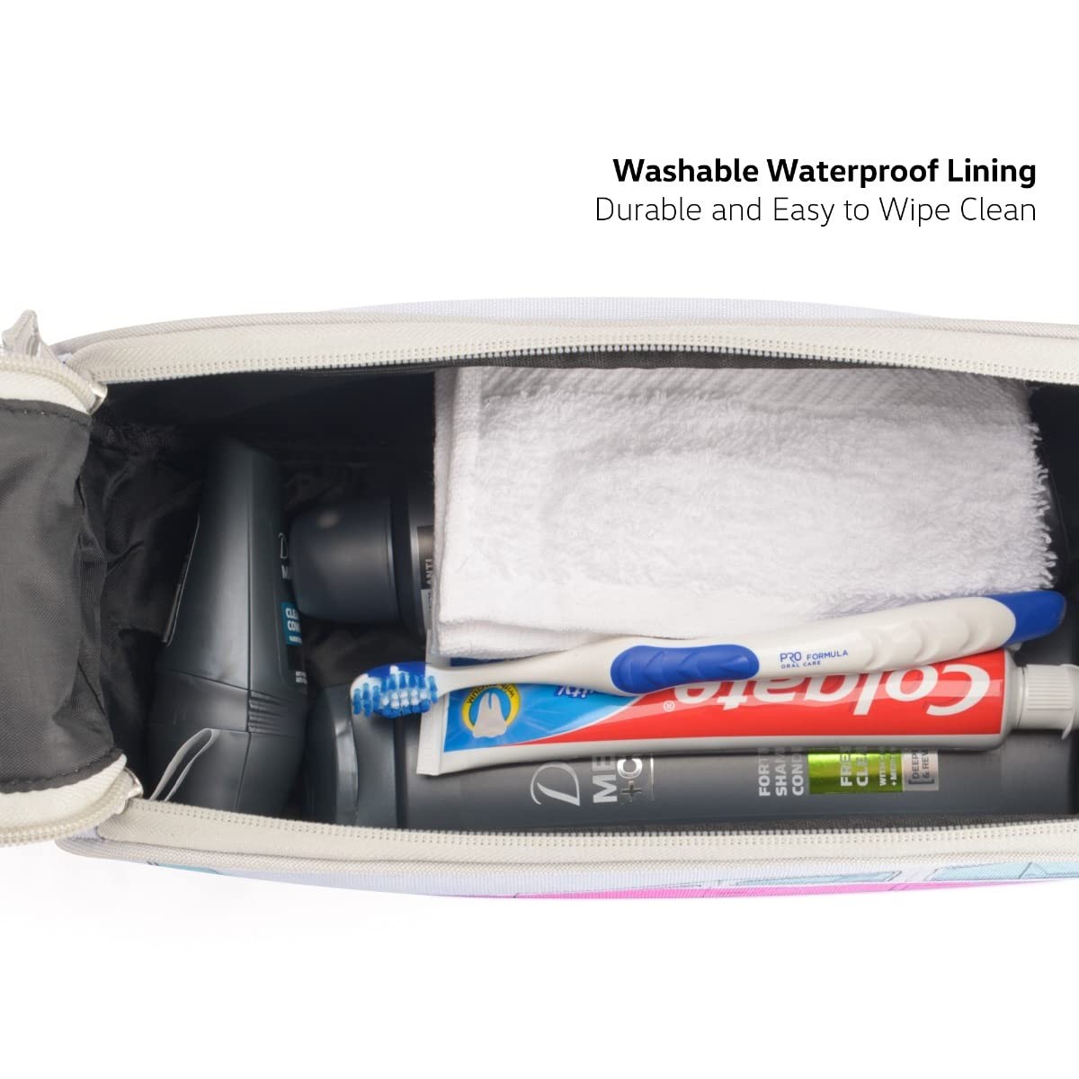 Board Masters Volkswagen Travel Toiletry Bag 11.8 x 4.7 x 5.9 inches, Pink