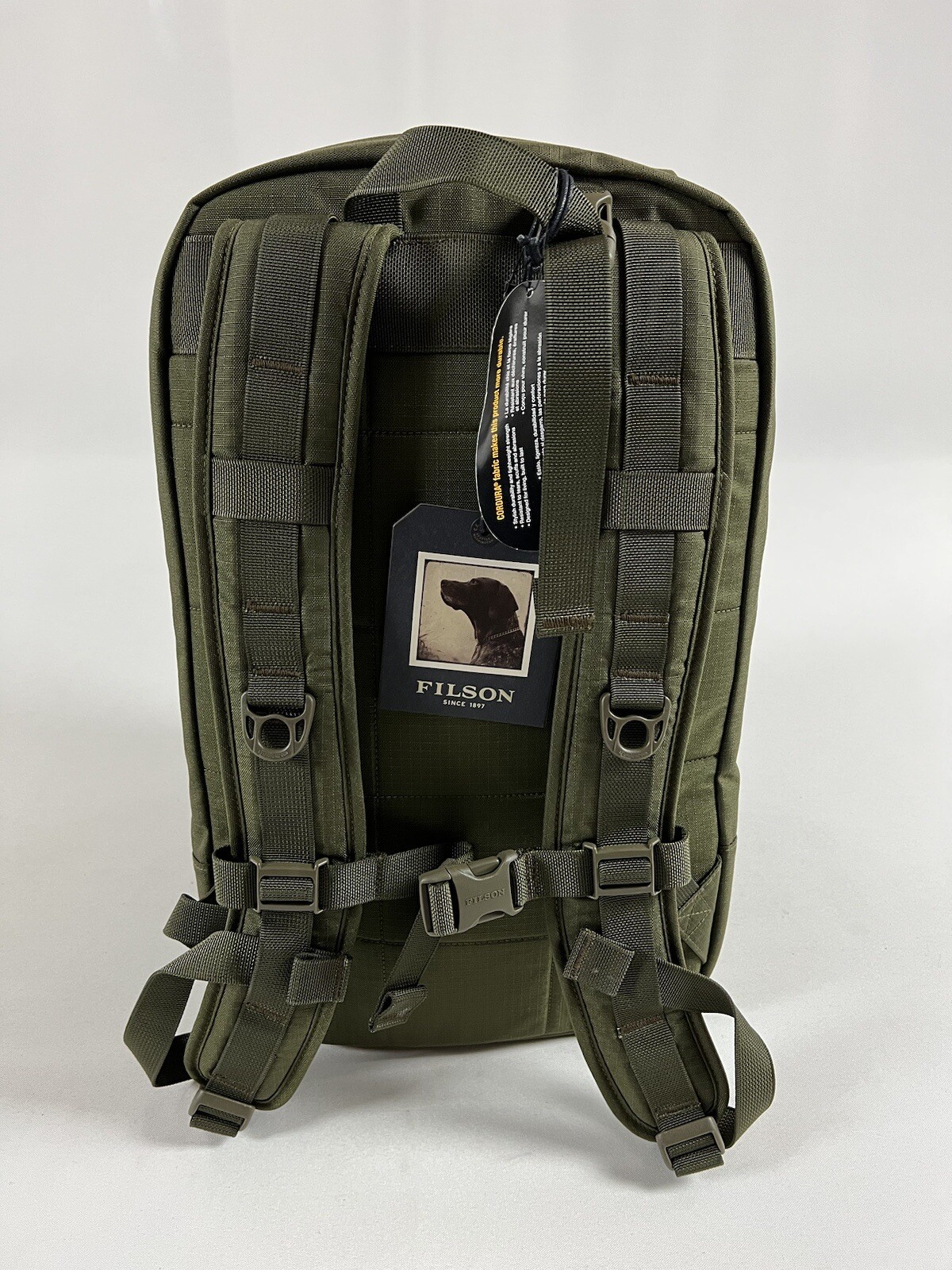 FILSON RIPSTOP NYLON BACKPACK SURPLUS GREEN ONE SIZE NWT SOLD OUT