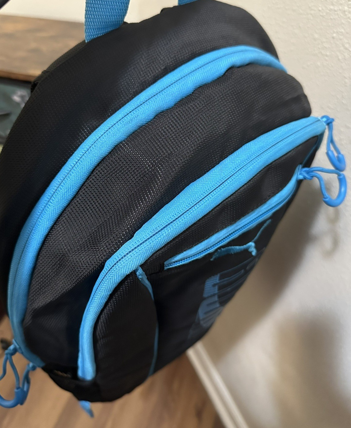 Puma Sweeper 2.0 Black/Blue Backpack for Men With Laptop Section
