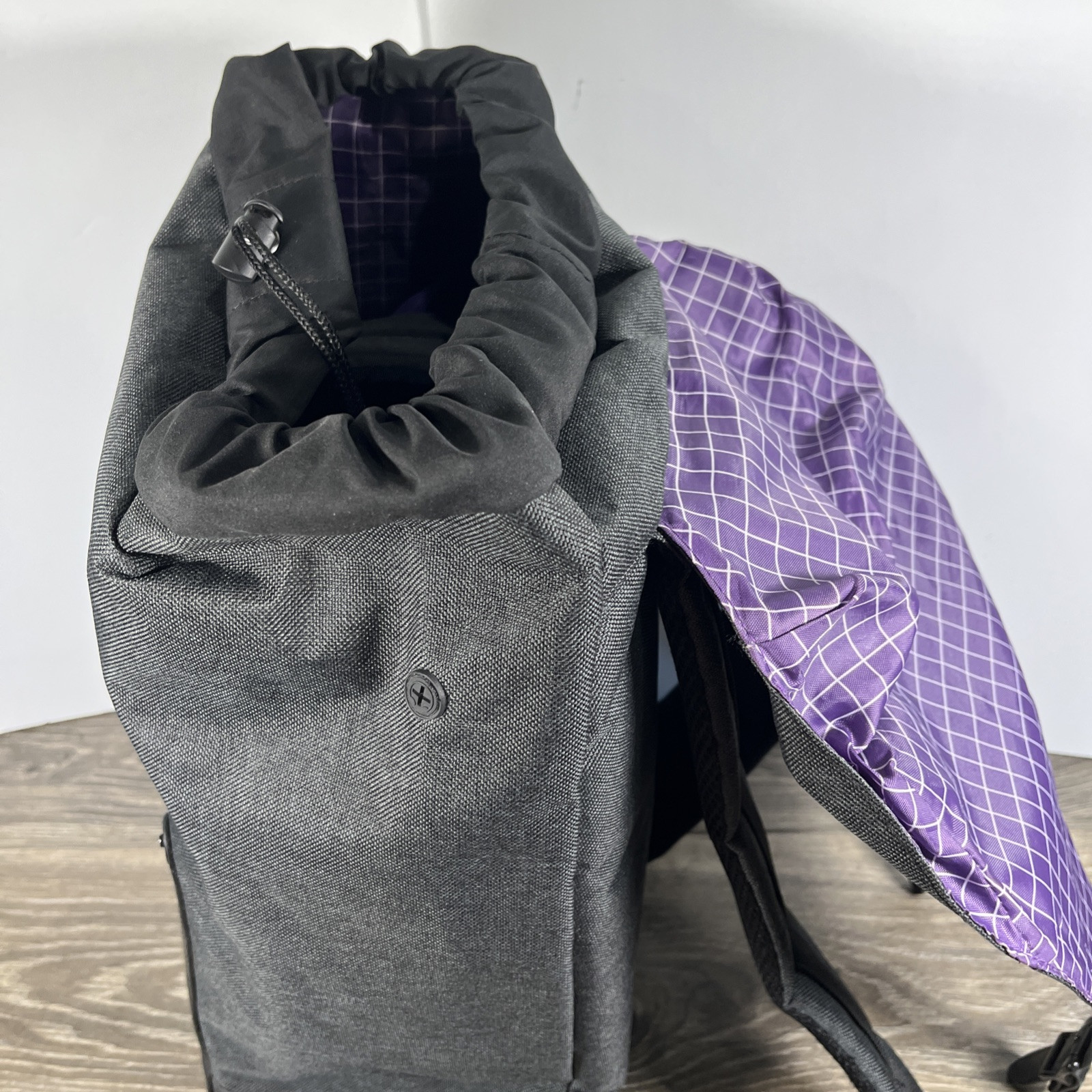Gray Purple Retreat Backpack 17”