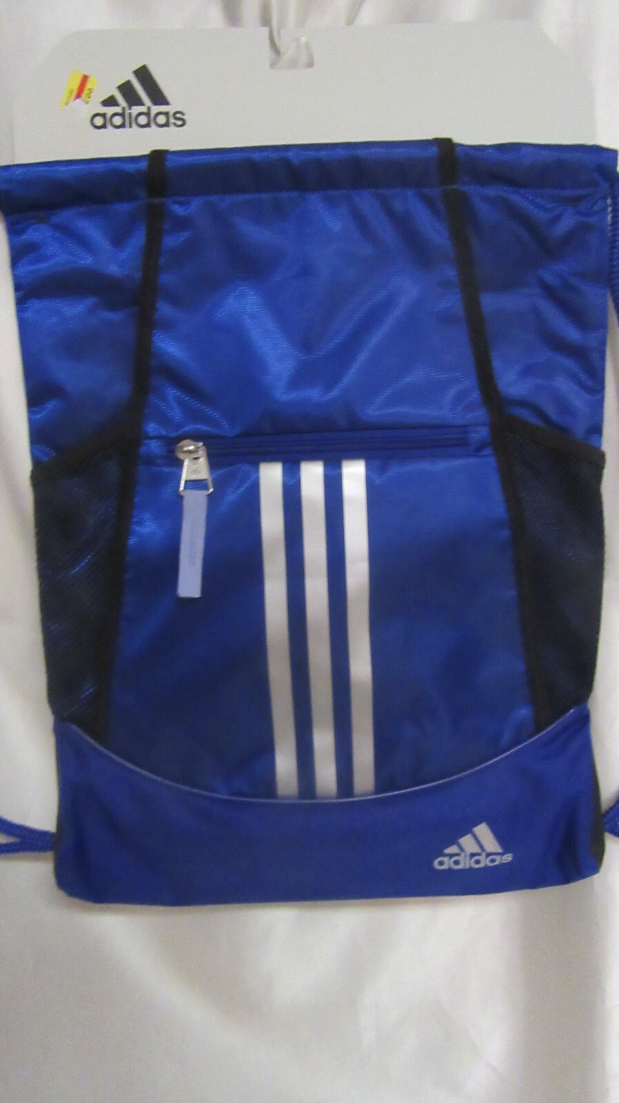ADIDAS ALLIANCE II SACK PACK (BACK PACK) NEW W/T BLUE /SVR/ METALLIC LIGHTWEIGHT
