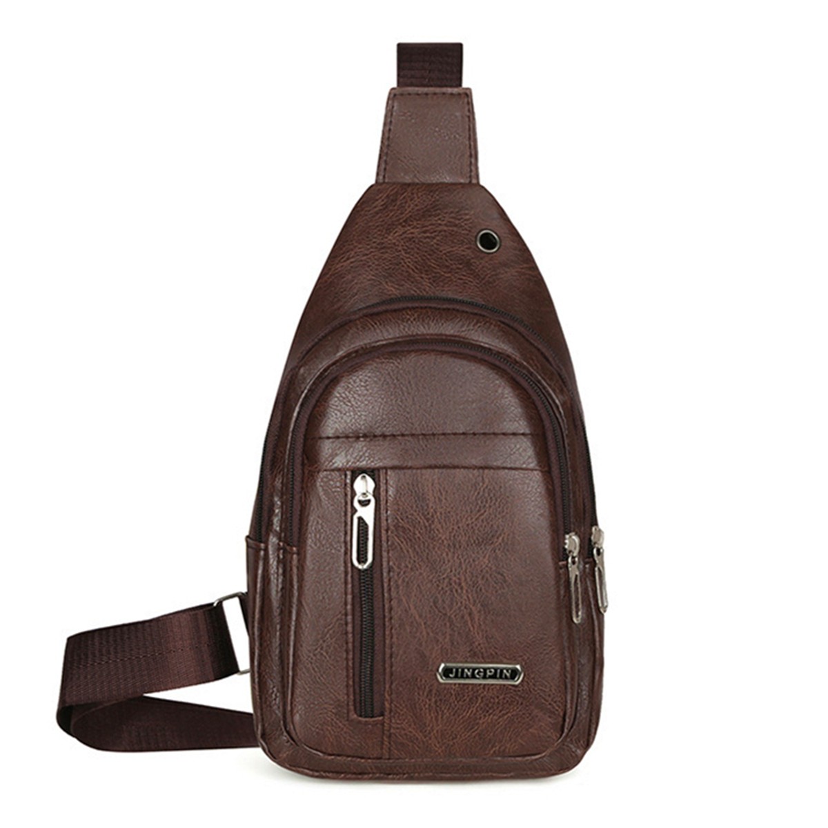 Men’s Single Shoulder Bag Outdoor Leisure Crossbody Bag Multi Layer Chest Bag