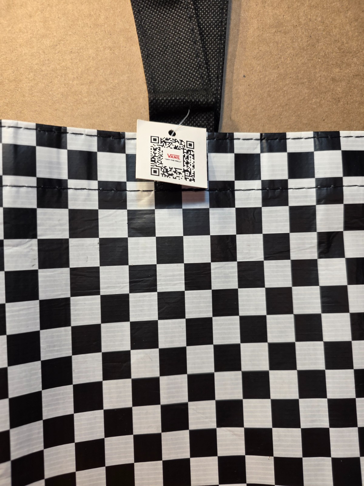 Vans Off the Wall Checkerboard Reusable Tote Bag