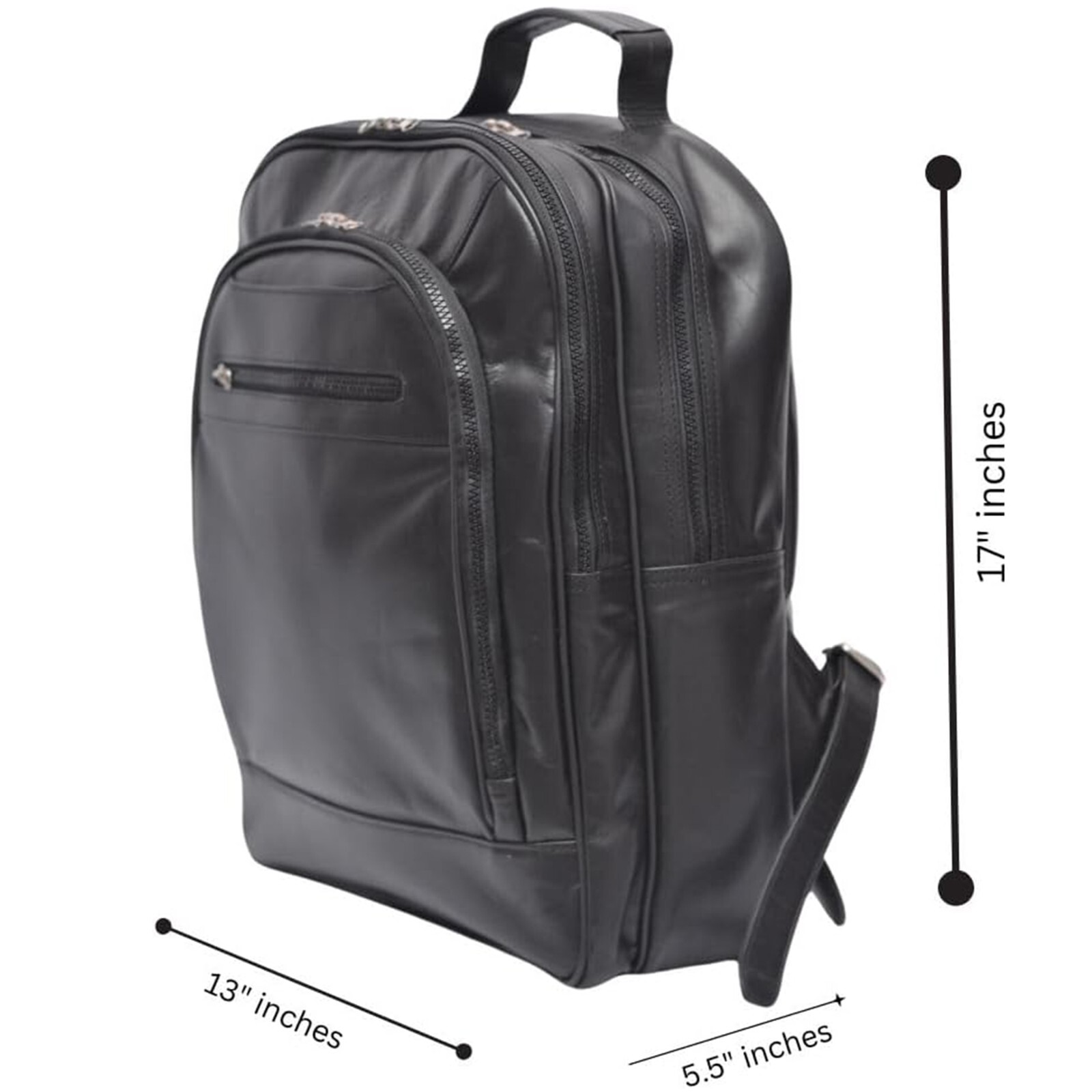 Leather Laptop Waterproof Backpack, Daypack, Travel Rucksack, School Bag Male