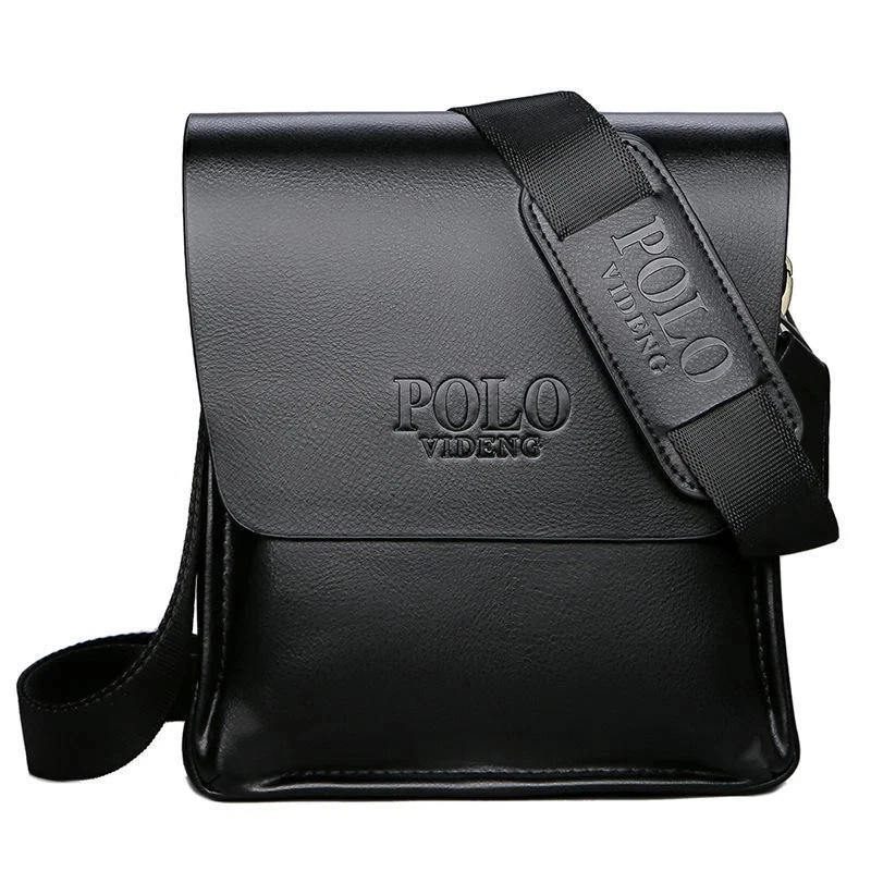 Crossbody Men’s Messenger Bag Leather PoloS Handbags Shoulder Travel Bags