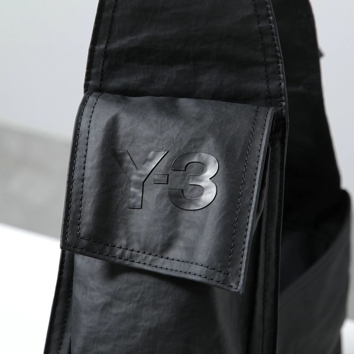 Yohji Yamamoto Y-3 NEWSPAPER S Shoulder Bag Men Water-Repellent Tote Bag Black