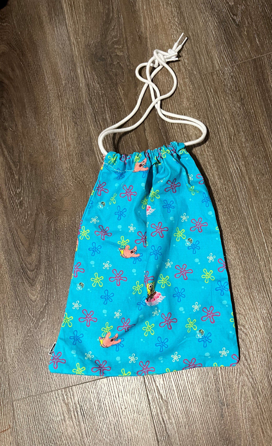 Vans Customs Spongebob Squarepants Drawstring Shoe Box Cinch Bag Patrick Lunch