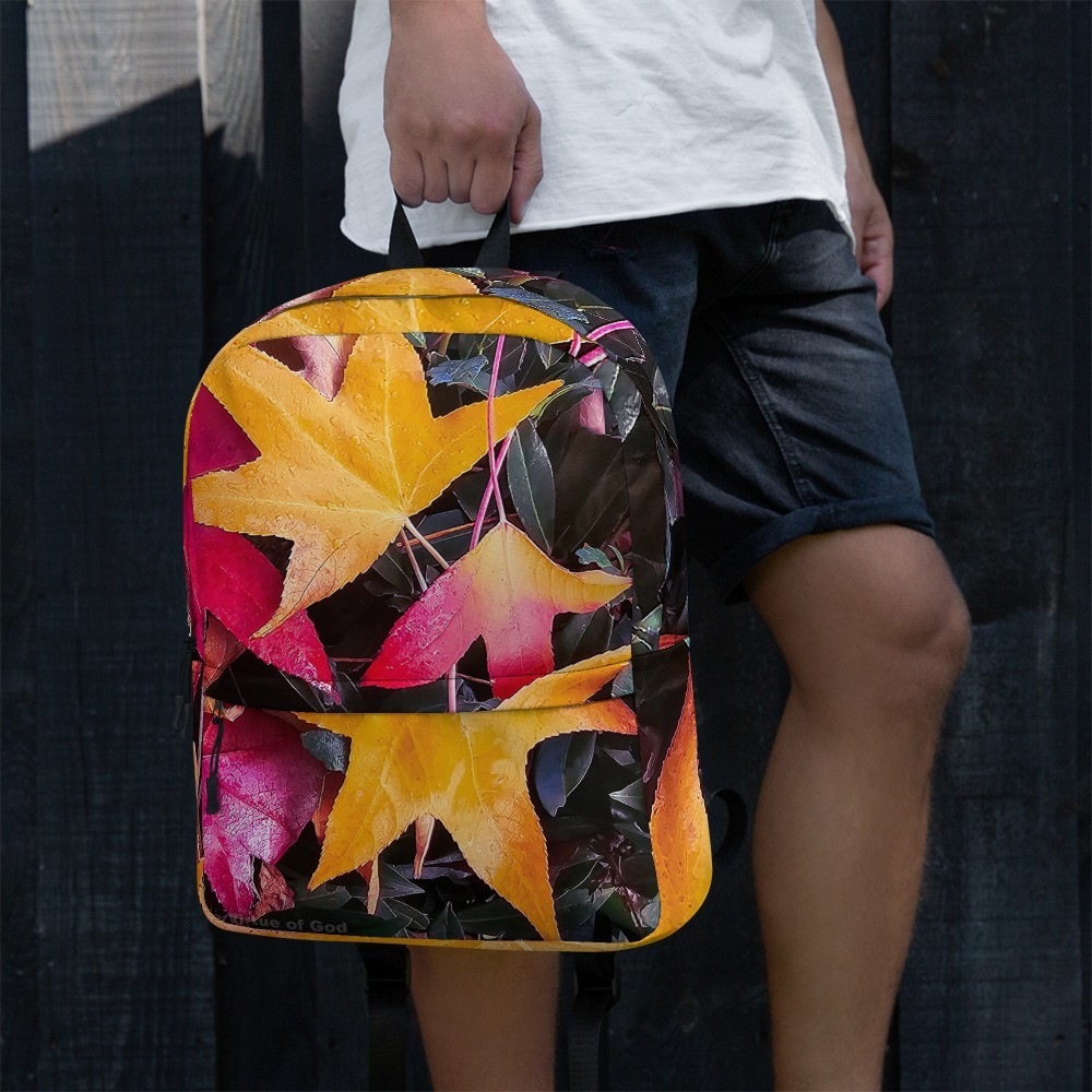 Vibrant Foliage Print 16″ Backpack Waterproof | Authentic Nature Photography