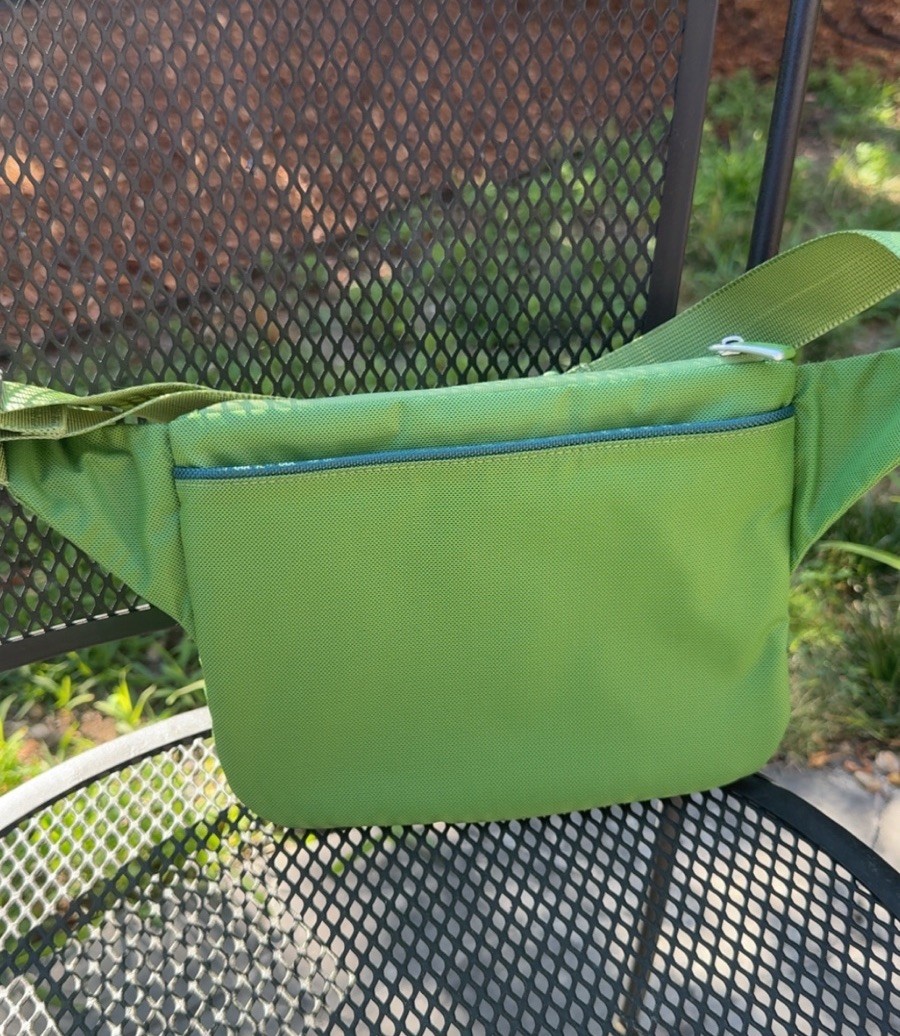 Vintage Retro TUMI T-Tech Sheriff Model Waist Bag Fanny Pack Green Blue