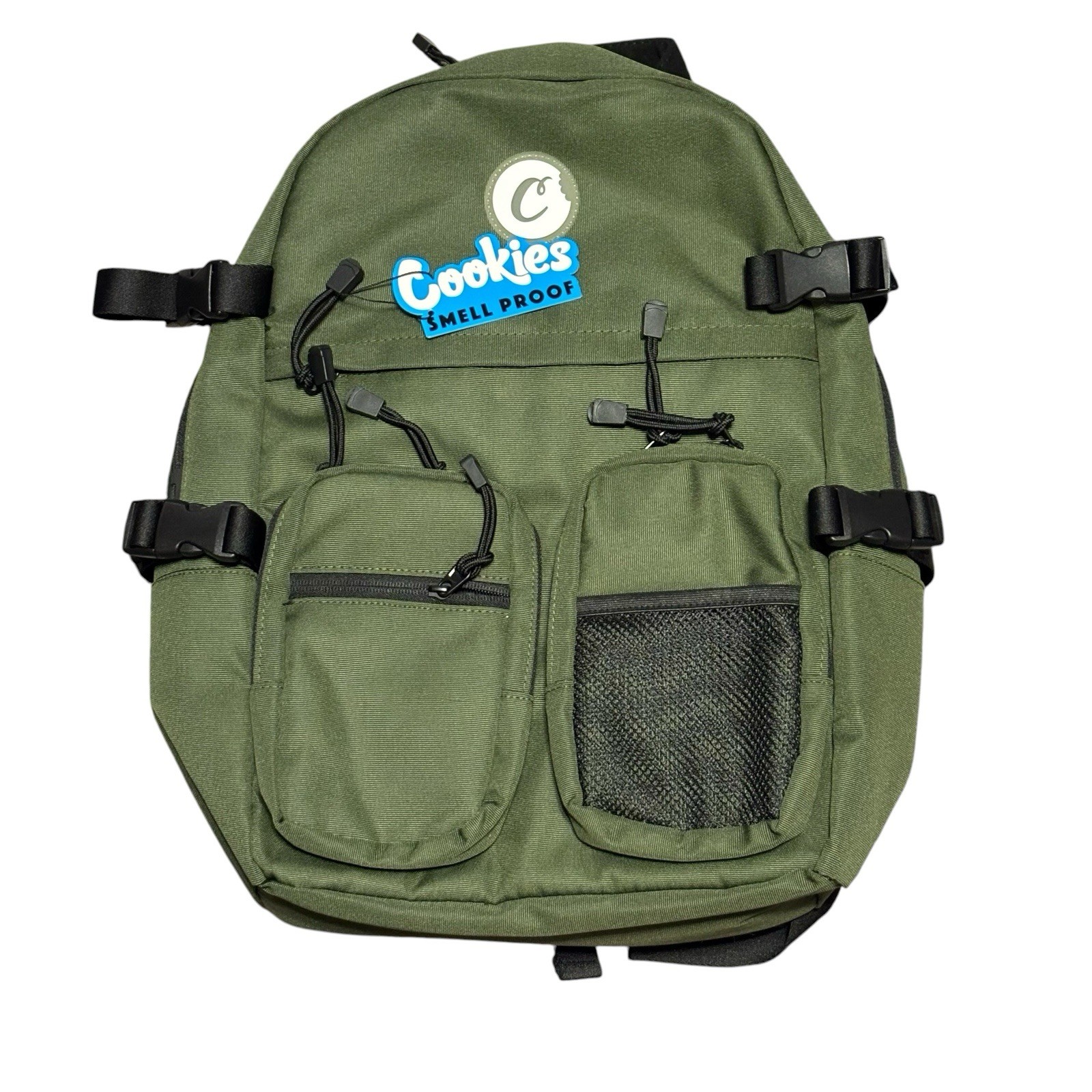Cookies Maverick Utility Canvas Smell Proof Backpack Olive Green NWT