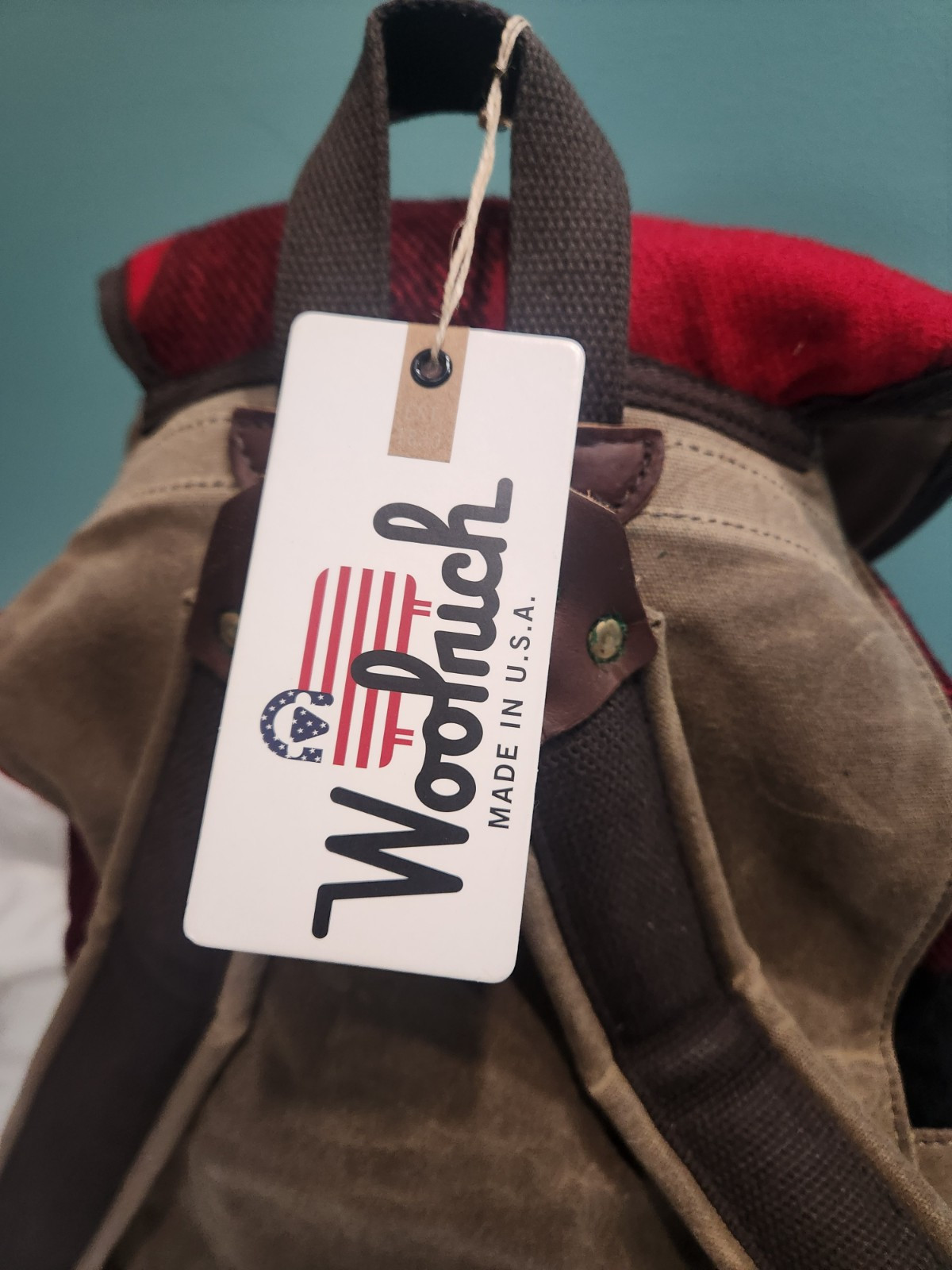 Woolrich Canvas And Wool Summit Pack.