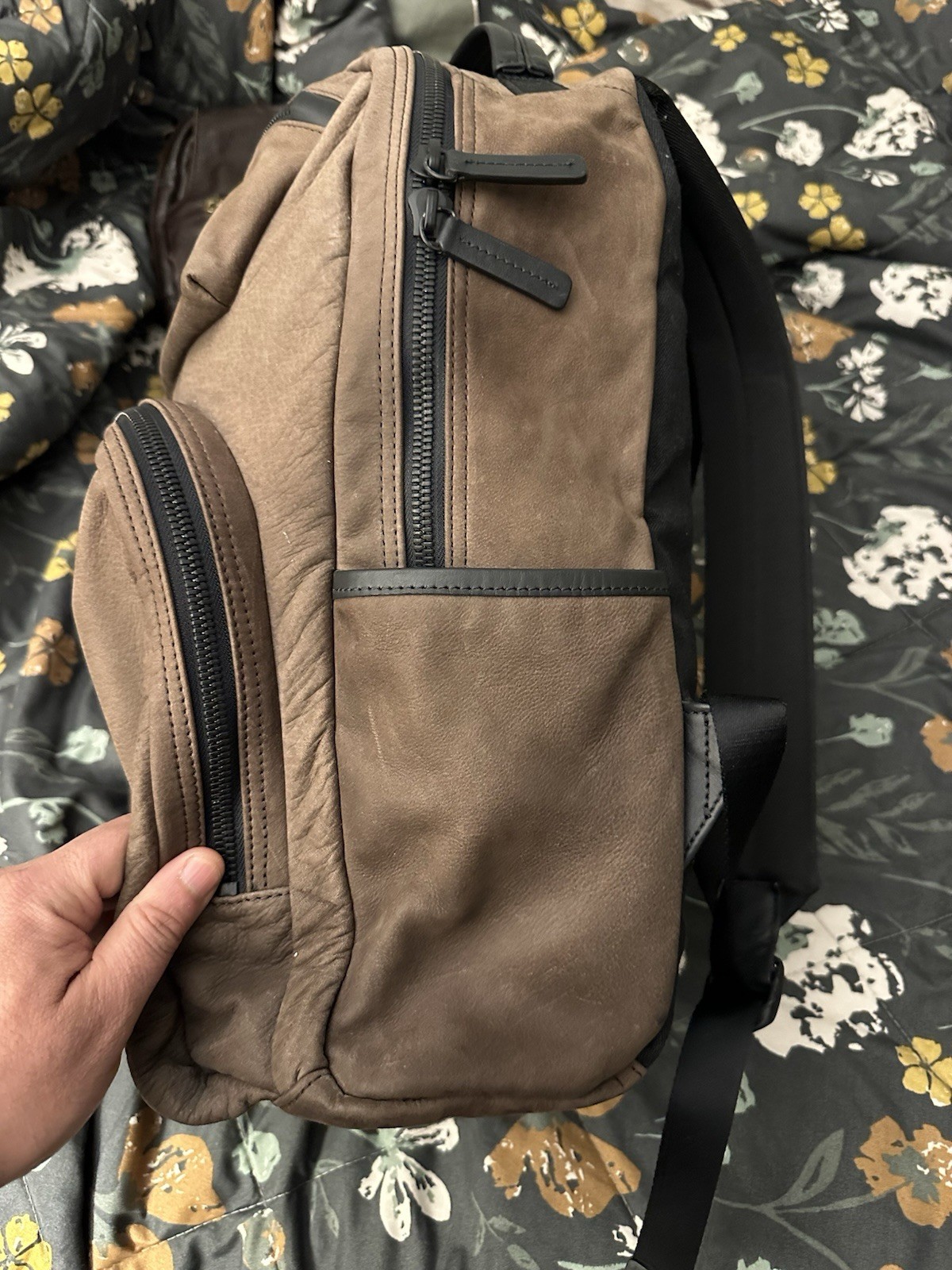 🏆 SHINOLA DETROIT Leather Backpack Dark Nut Grain USA Craft Heirloom Quality