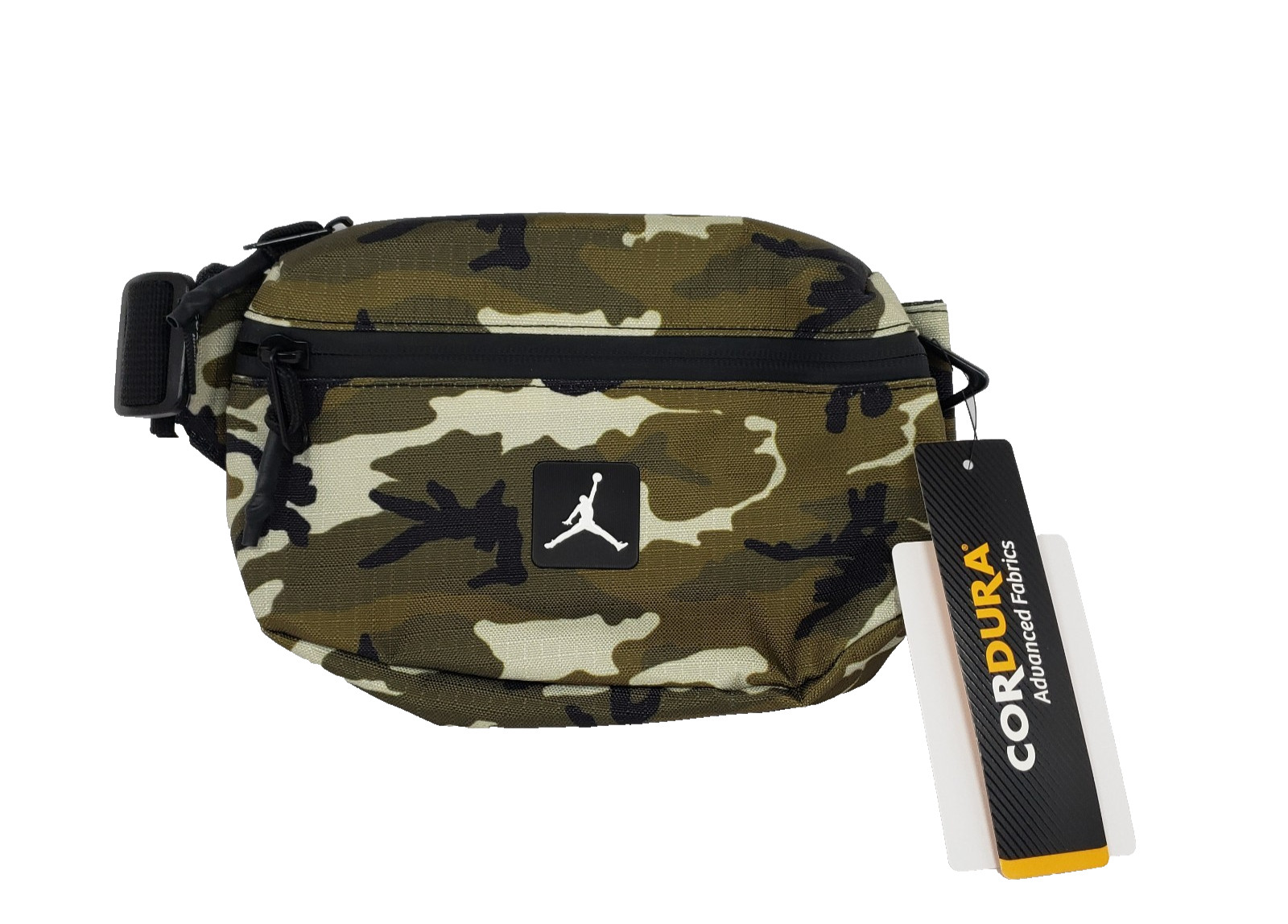 Nike Air Jordan Cordura Franchise Green Camo Adjustable Crossbody Waist Belt Bag