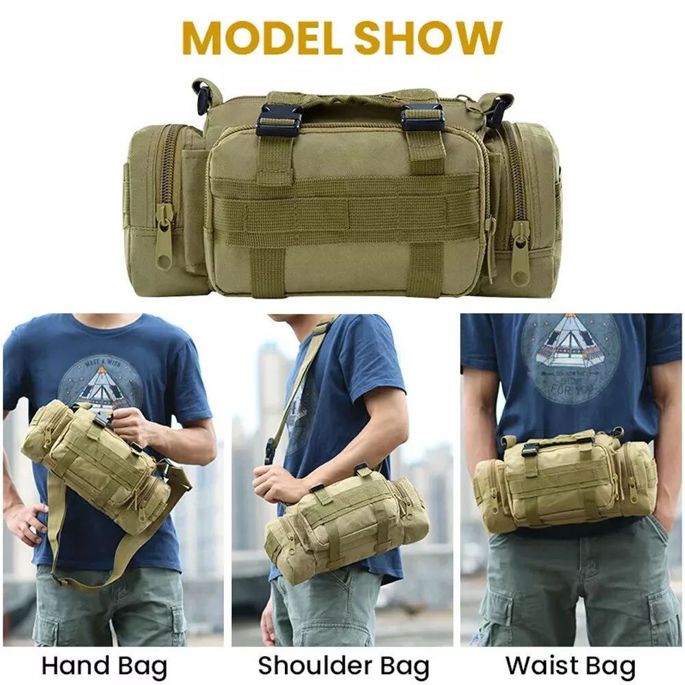 Tactical Waist Pack Deployment Bag Military Molle Waterproof Fanny Pouch US