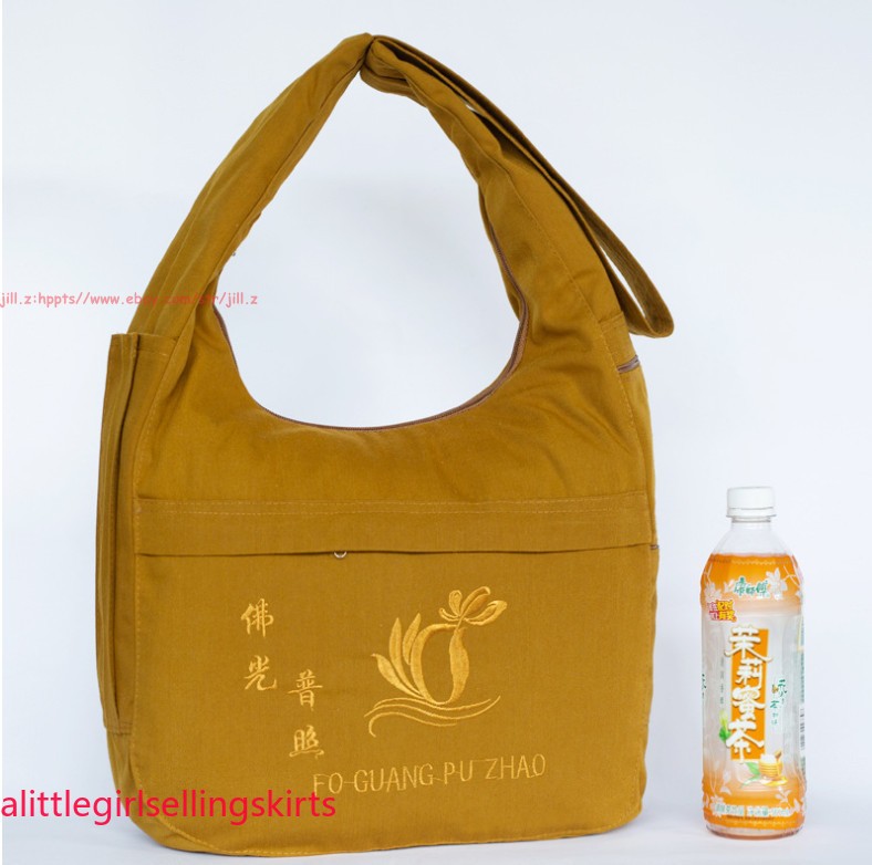 Unisex Canvas Buddhist Shaolin Monk Zen Bags Buddha Package Lay Meditation Bags