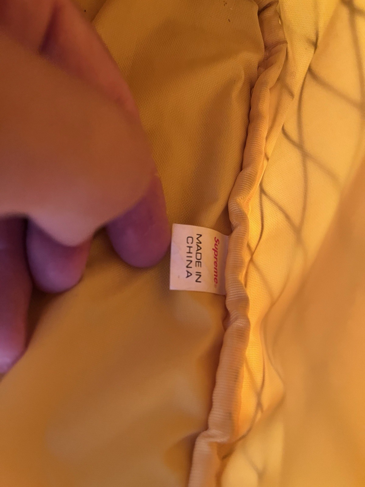 Supreme FW18 Backpack in Yellow