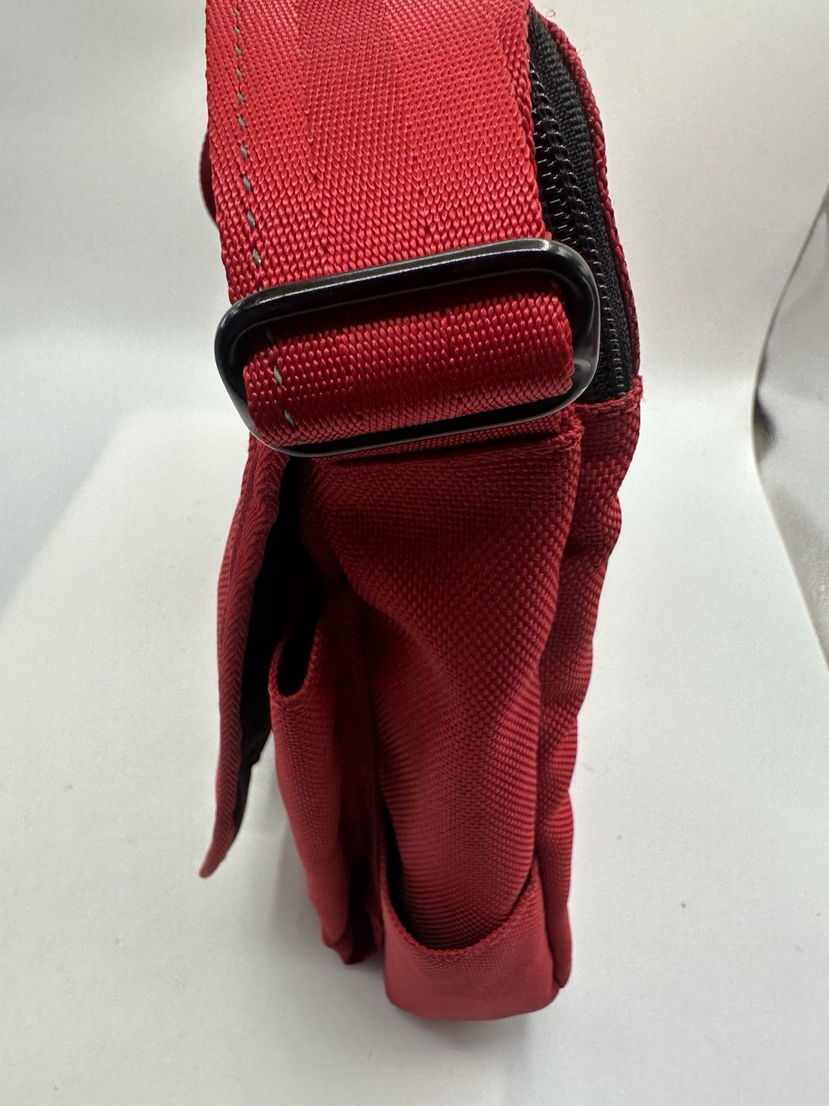 Tumi T-Tech Red Canvas Style Messenger Crossbody Bag